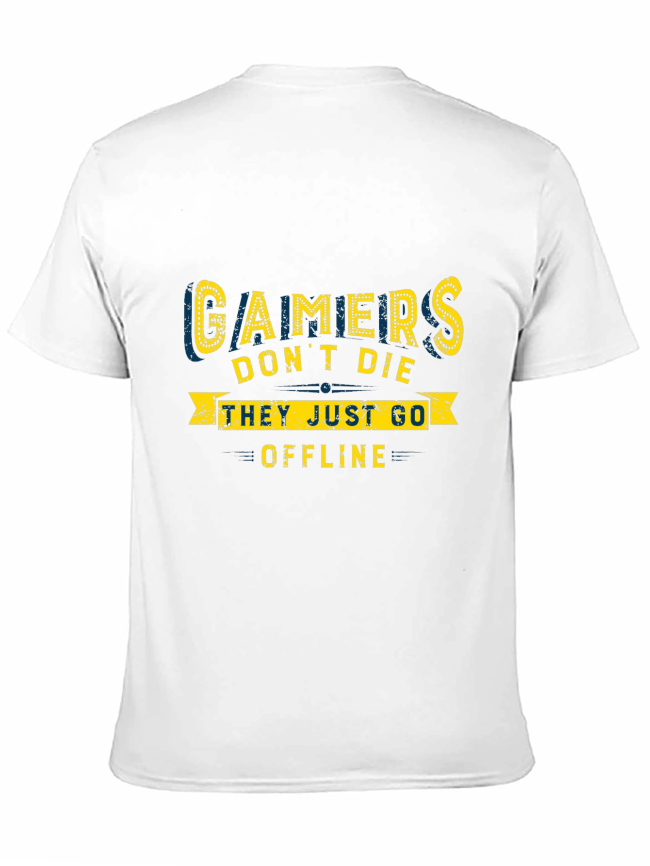 Gamers Dont Die T-Shirt - Black Cotton Tee