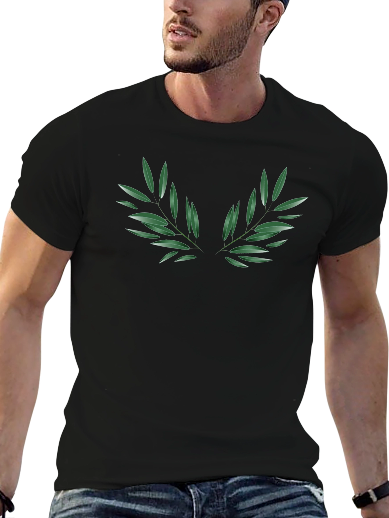 Olive Branch Graphic Print Tee