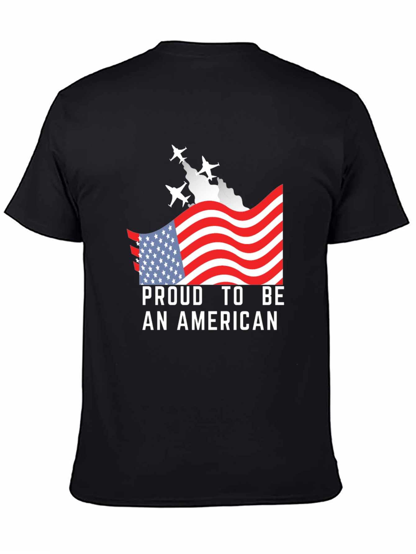 Proud American T-Shirt - Patriotic USA Flag Tee