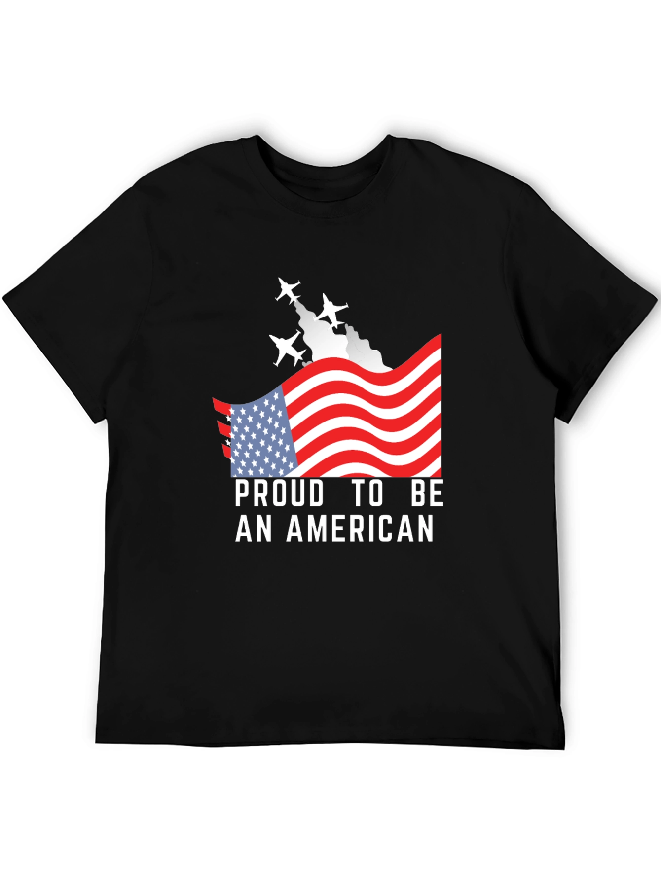 Proud American T-Shirt - Patriotic USA Flag Tee
