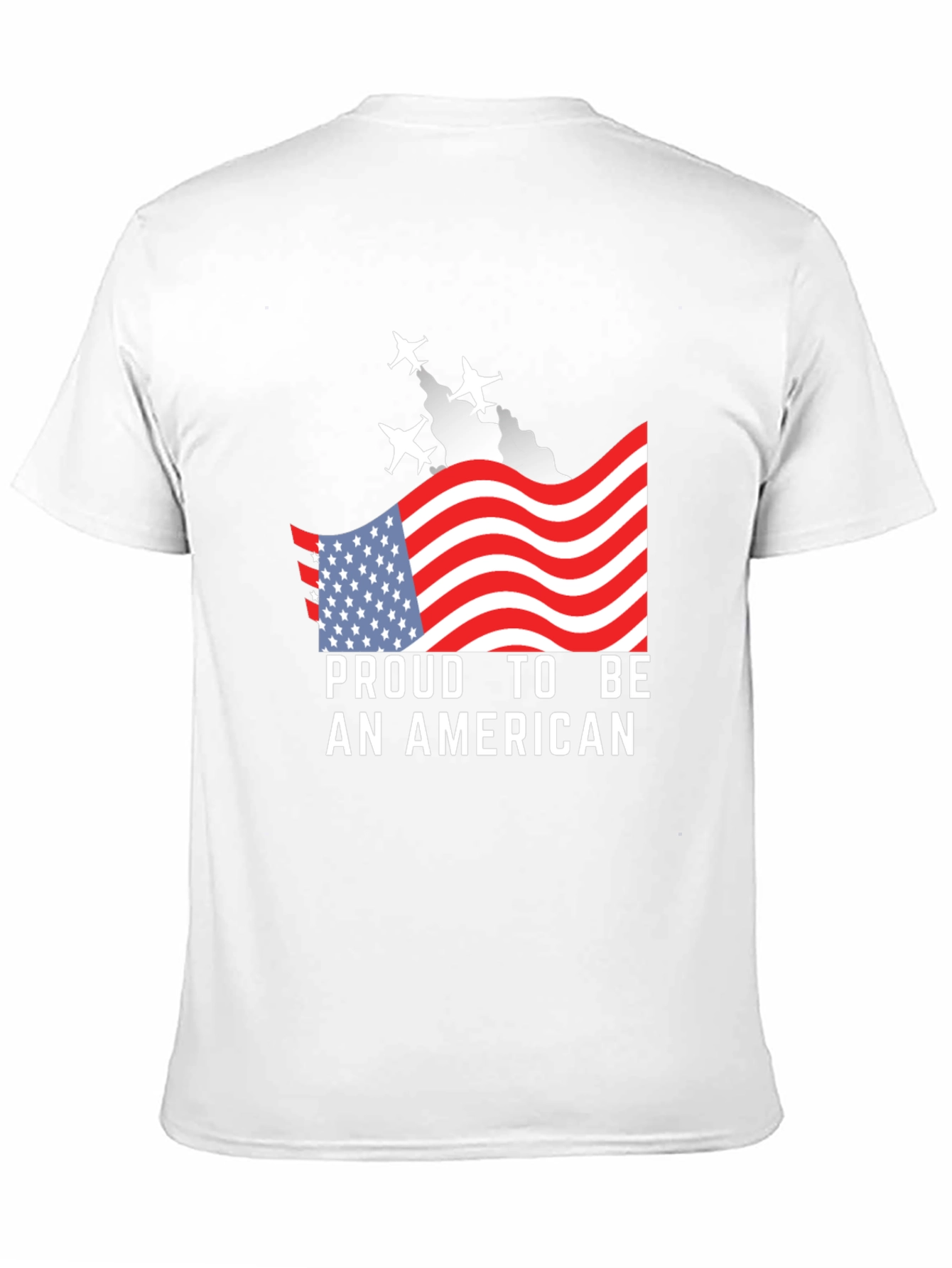Proud American T-Shirt - Patriotic USA Flag Tee