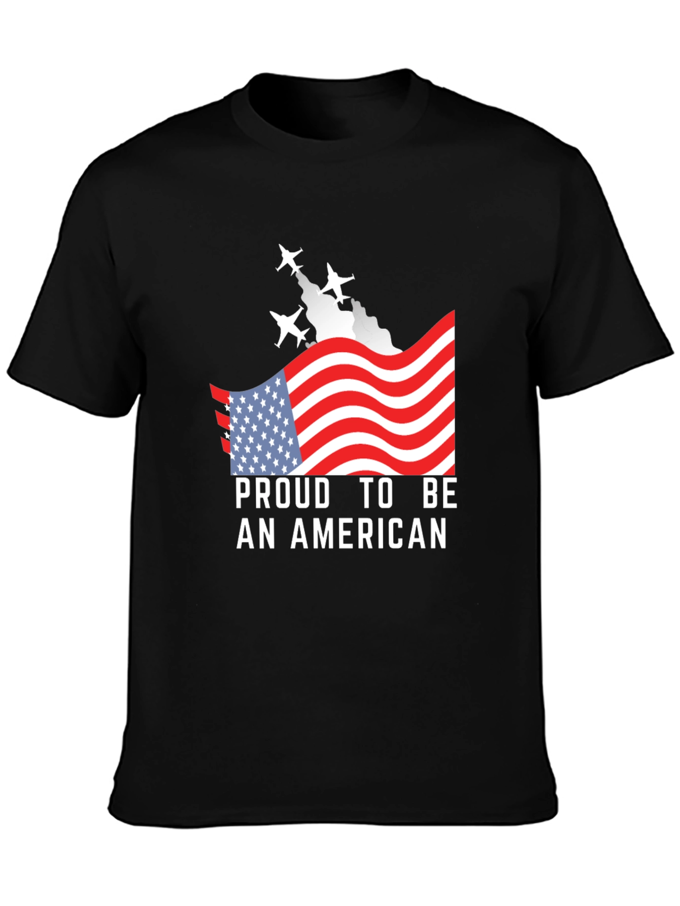 Proud American T-Shirt - Patriotic USA Flag Tee