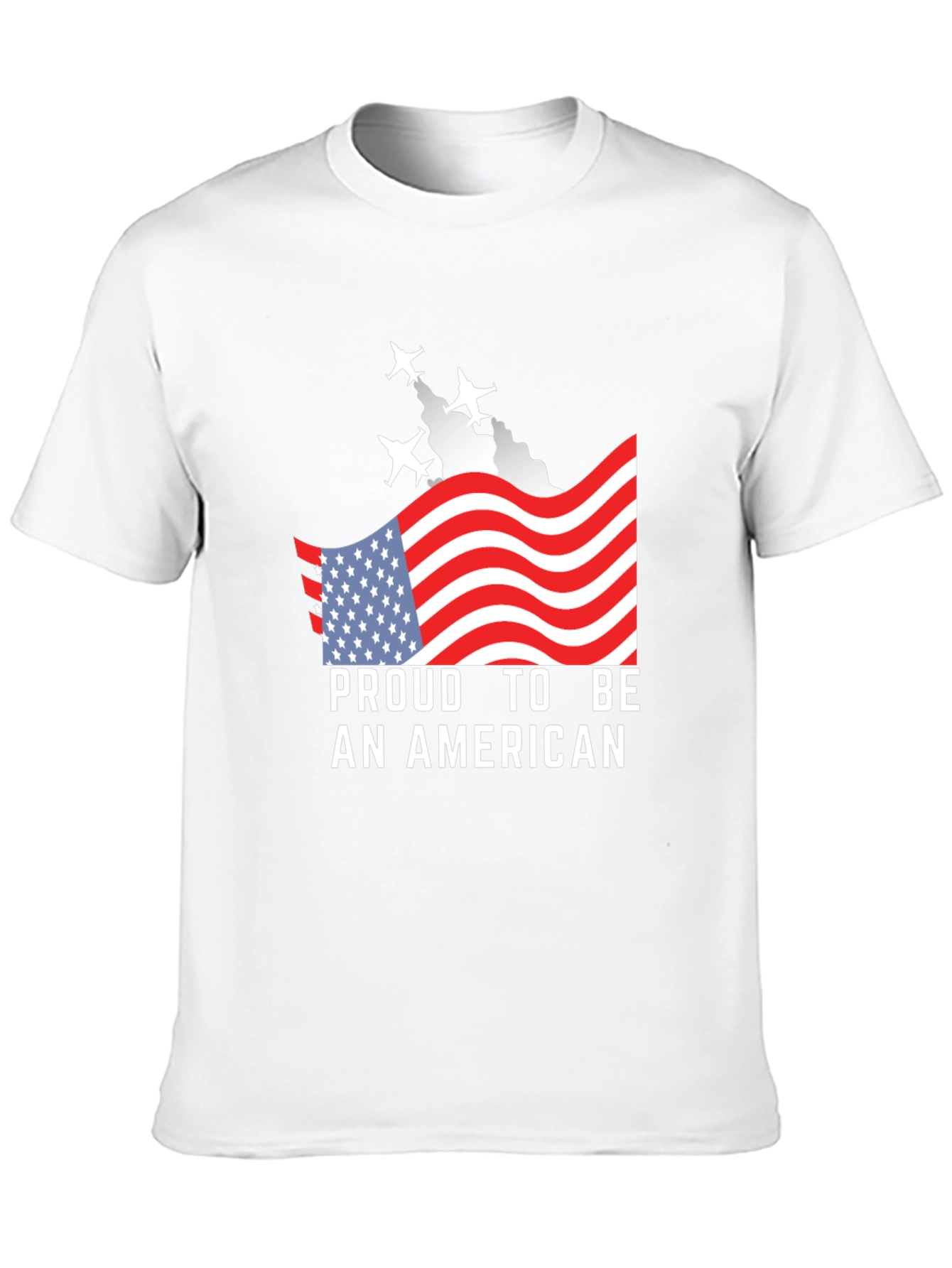 Proud American T-Shirt - Patriotic USA Flag Tee