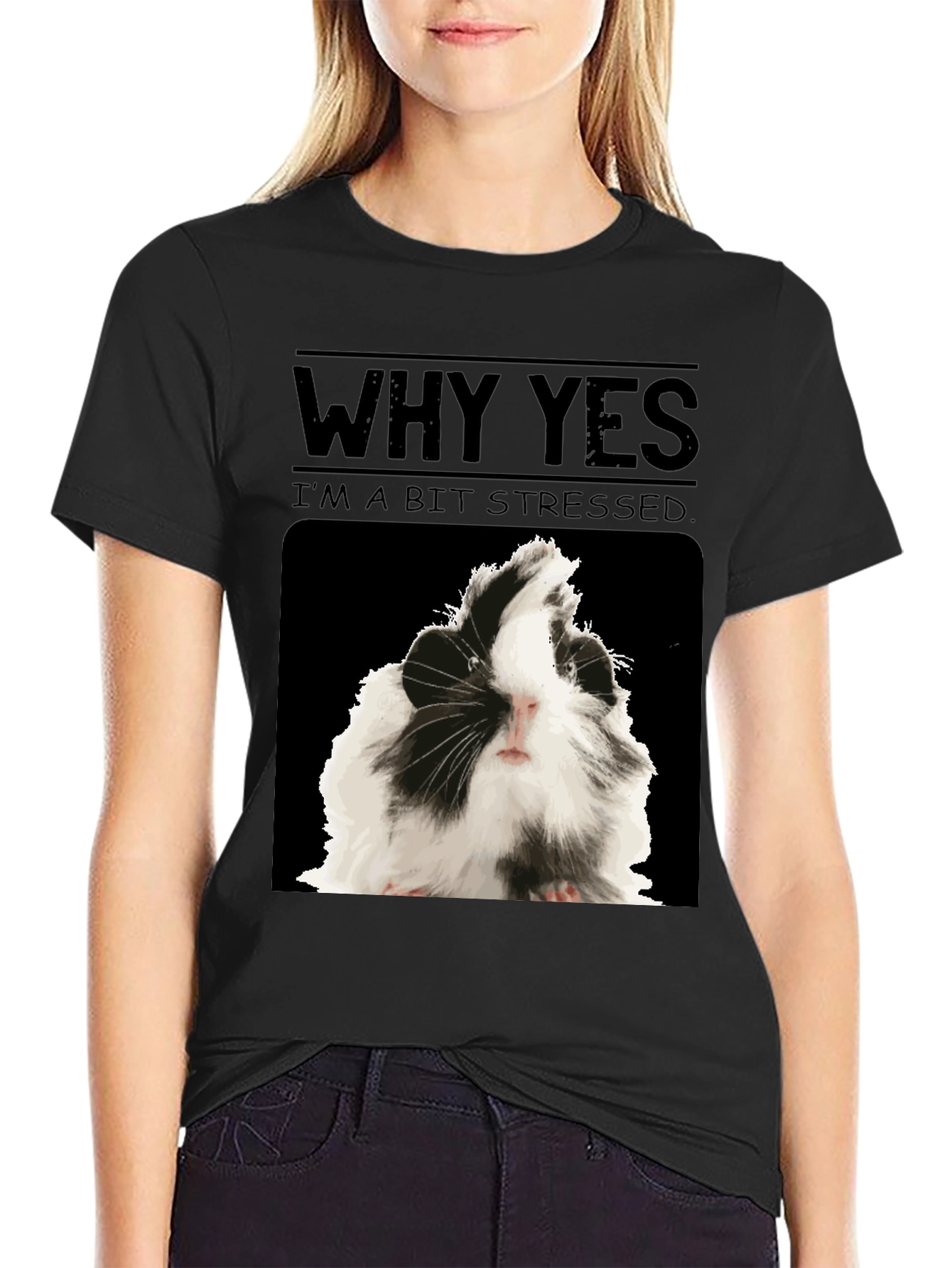 Stressed Guinea Pig T-Shirt - Funny Animal Tee