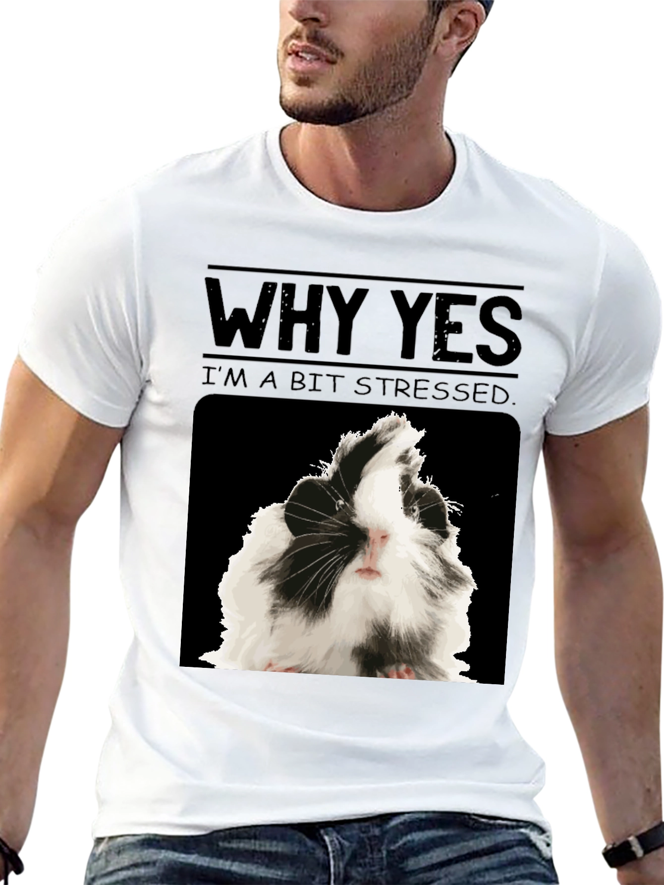 Stressed Guinea Pig T-Shirt - Funny Animal Tee