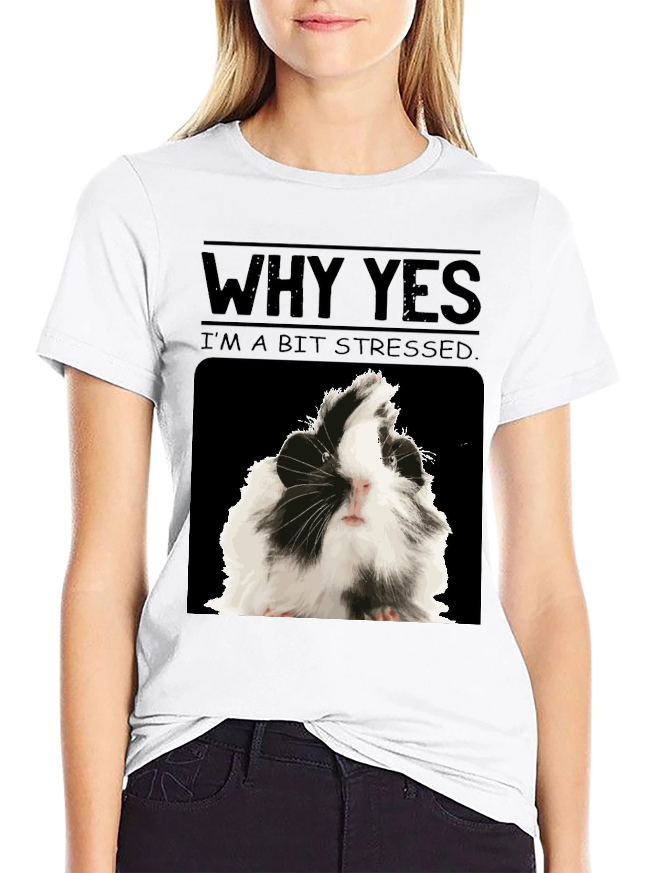 Stressed Guinea Pig T-Shirt - Funny Animal Tee