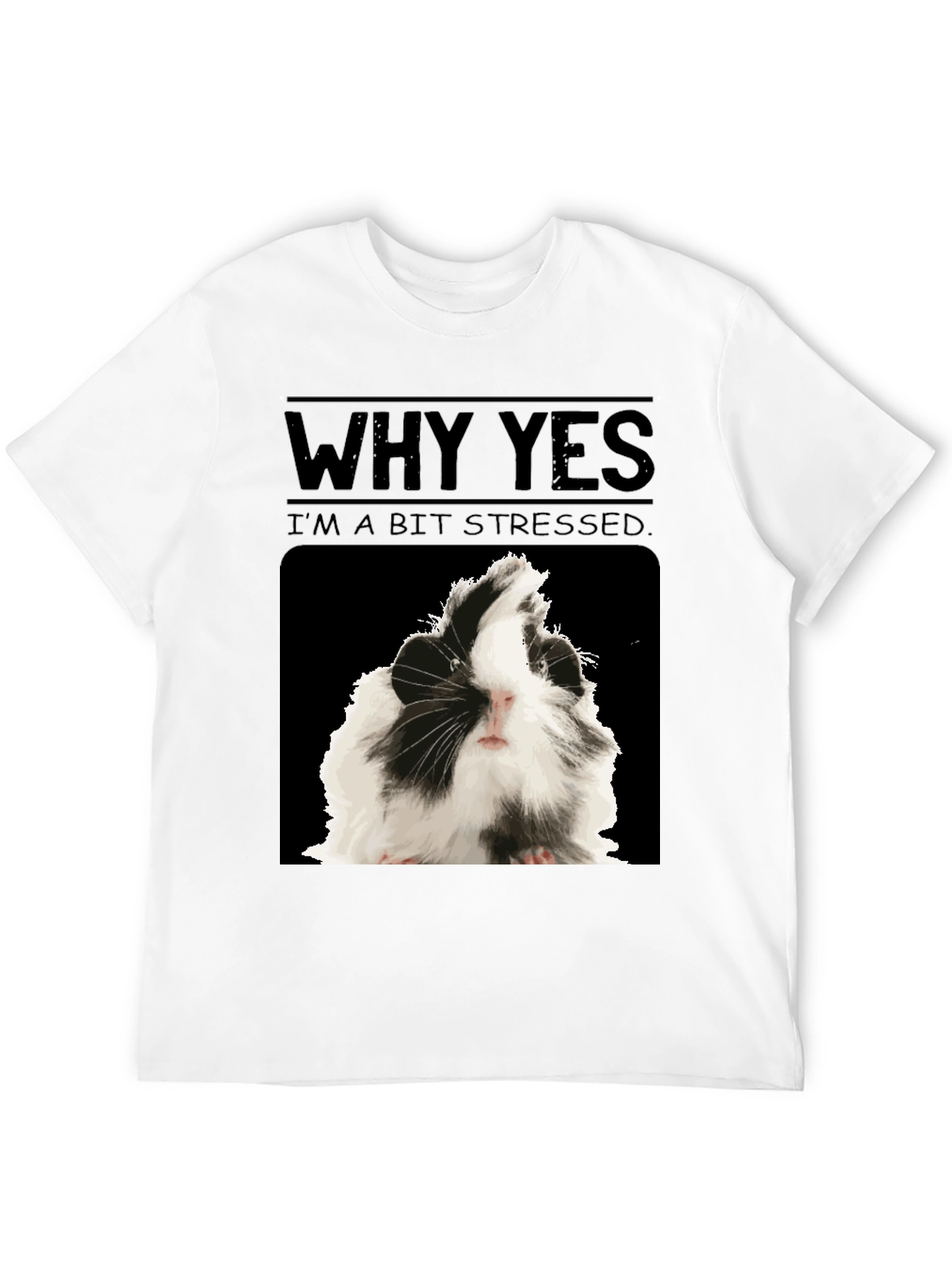 Stressed Guinea Pig T-Shirt - Funny Animal Tee