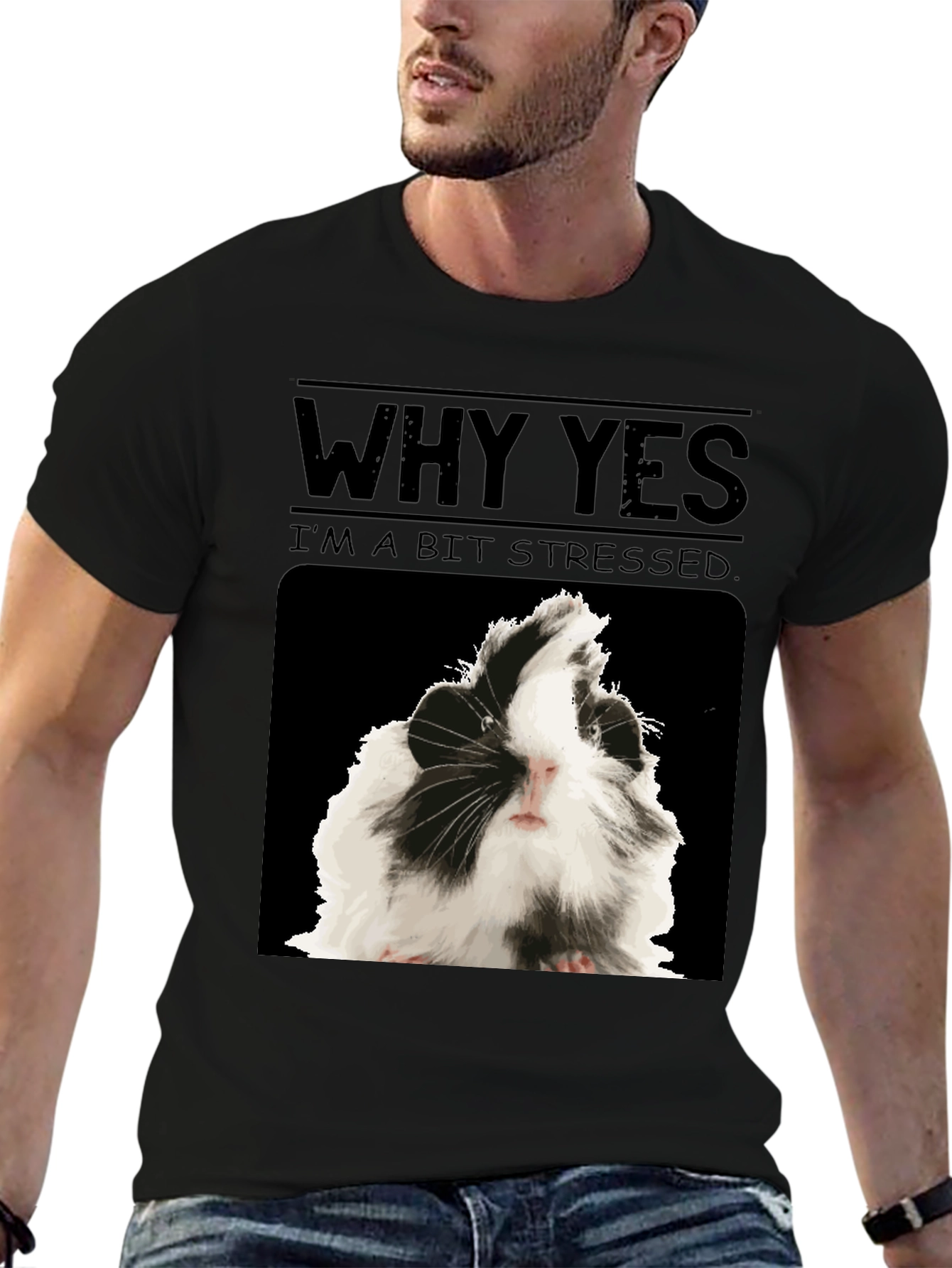 Stressed Guinea Pig T-Shirt - Funny Animal Tee