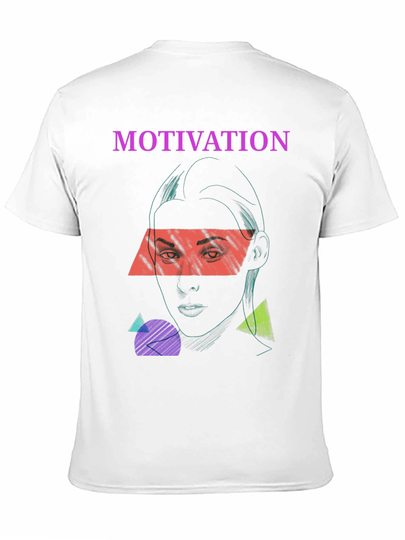 Motivation Graphic Print Tee - Unisex Black T-Shirt