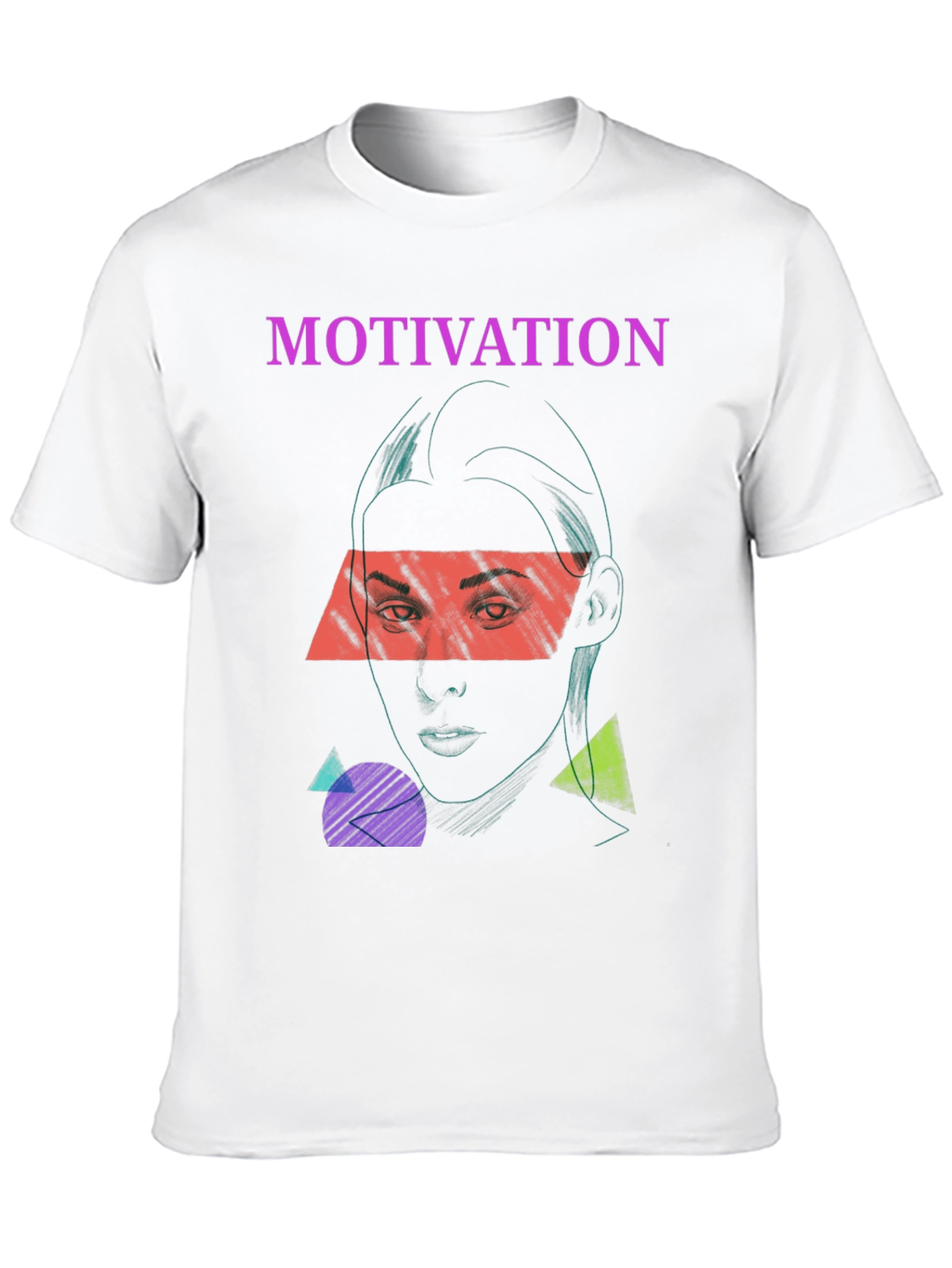 Motivation Graphic Print Tee - Unisex Black T-Shirt