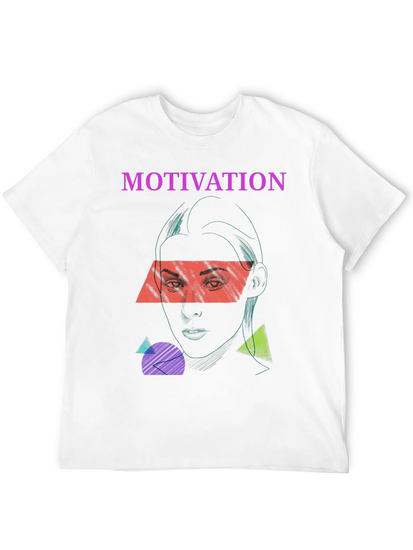 Motivation Graphic Print Tee - Unisex Black T-Shirt