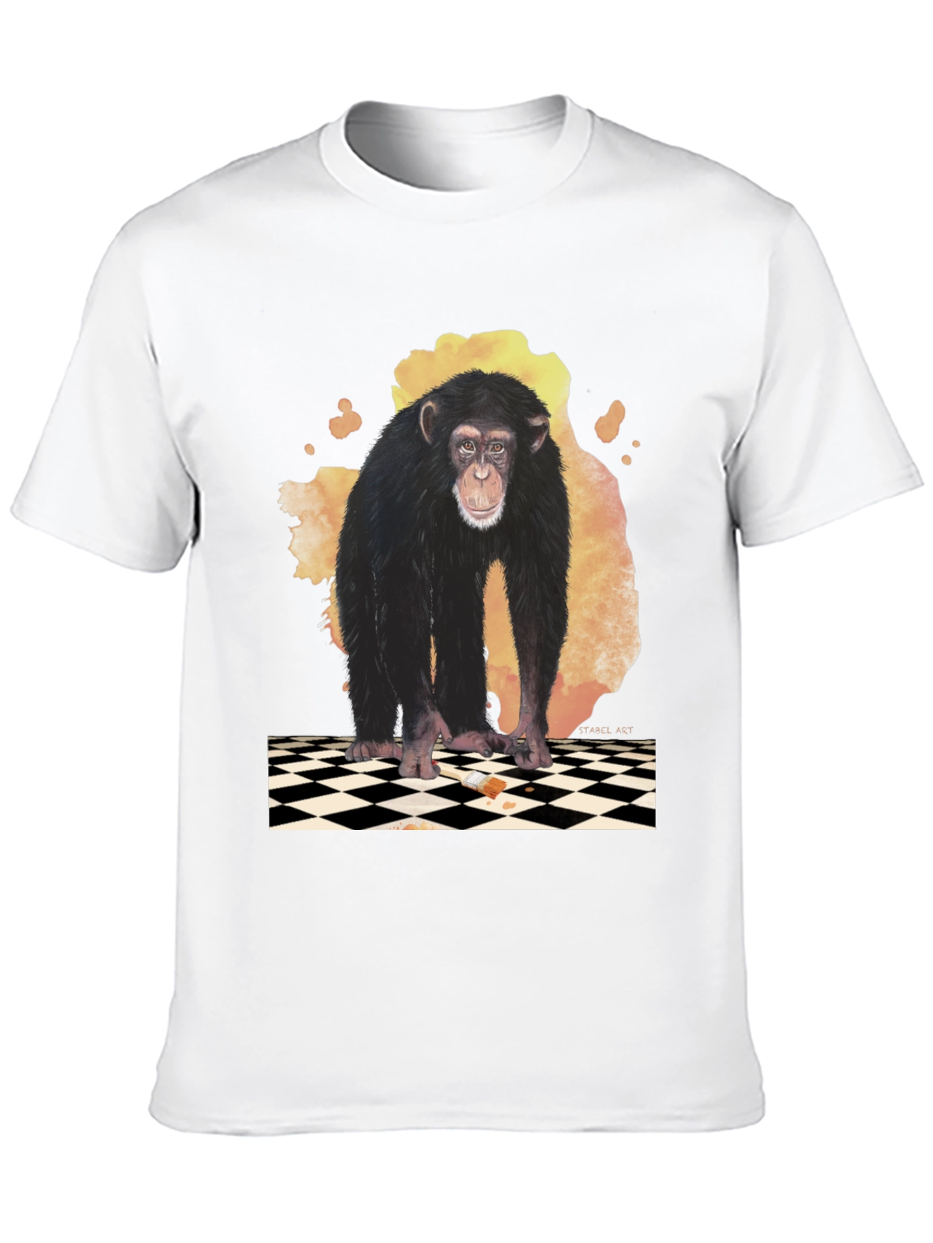 Chimpanzee Graphic Tee - Artistic Design