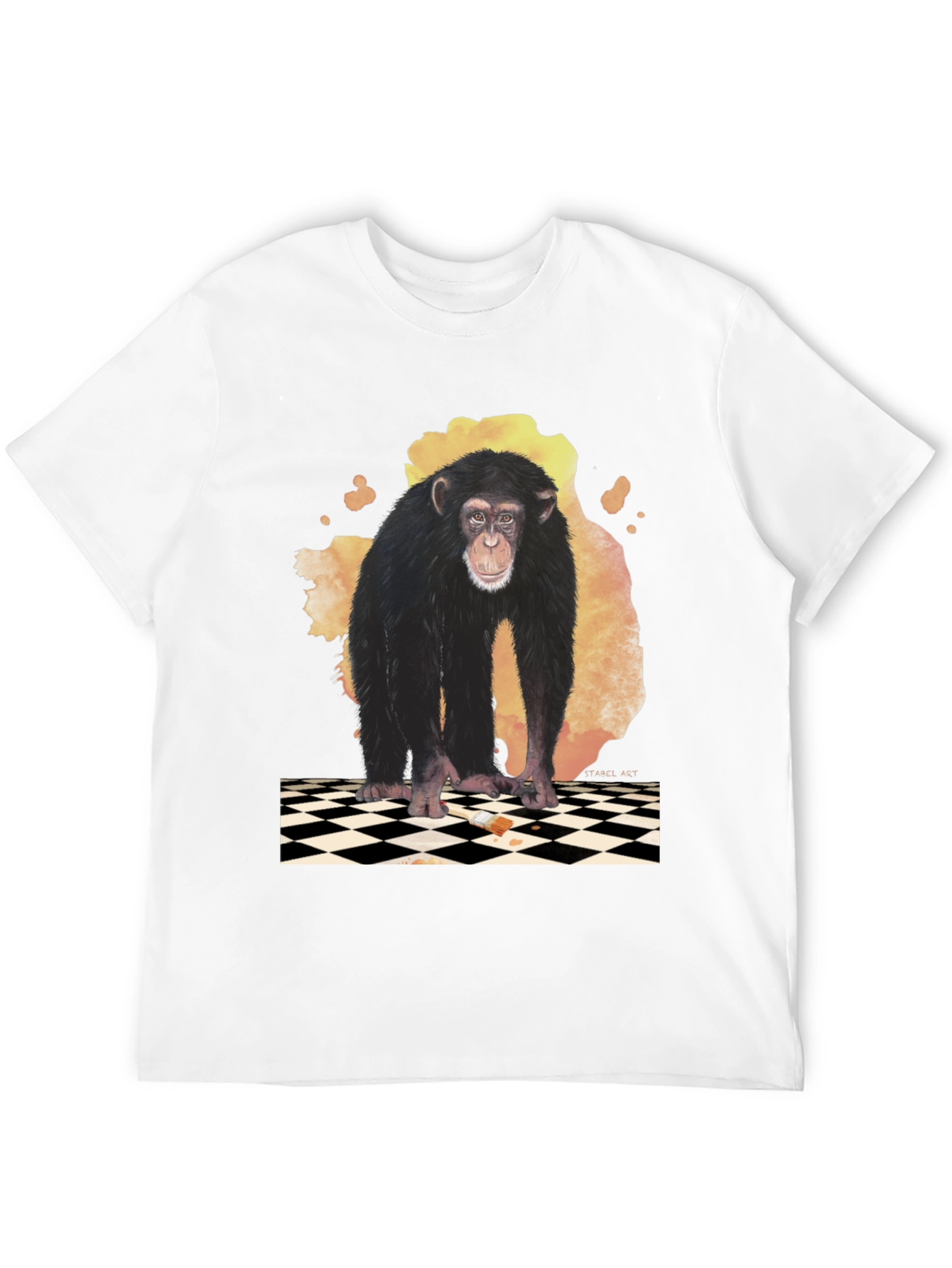 Chimpanzee Graphic Tee - Artistic Design