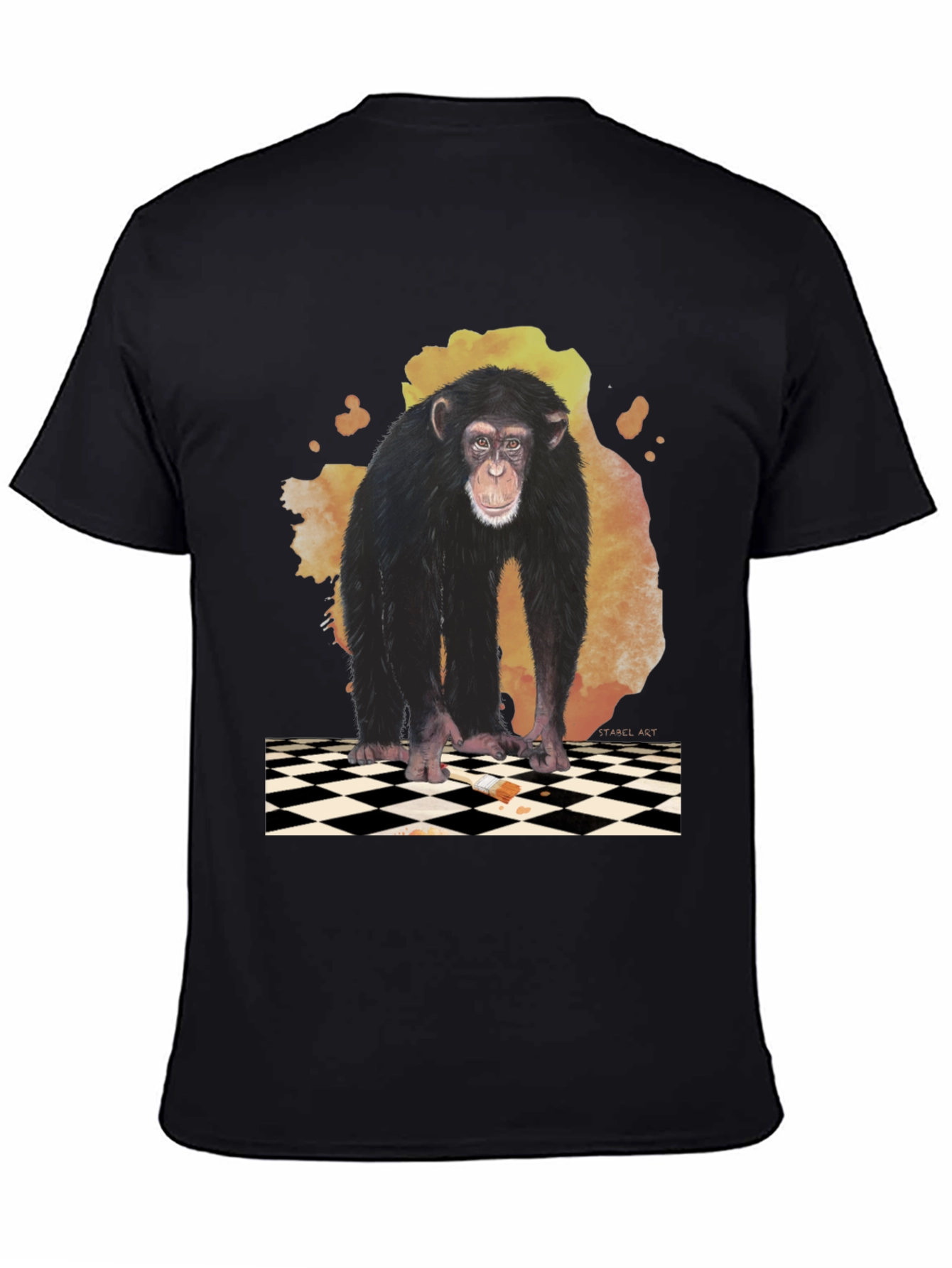 Chimpanzee Graphic Tee - Artistic Design