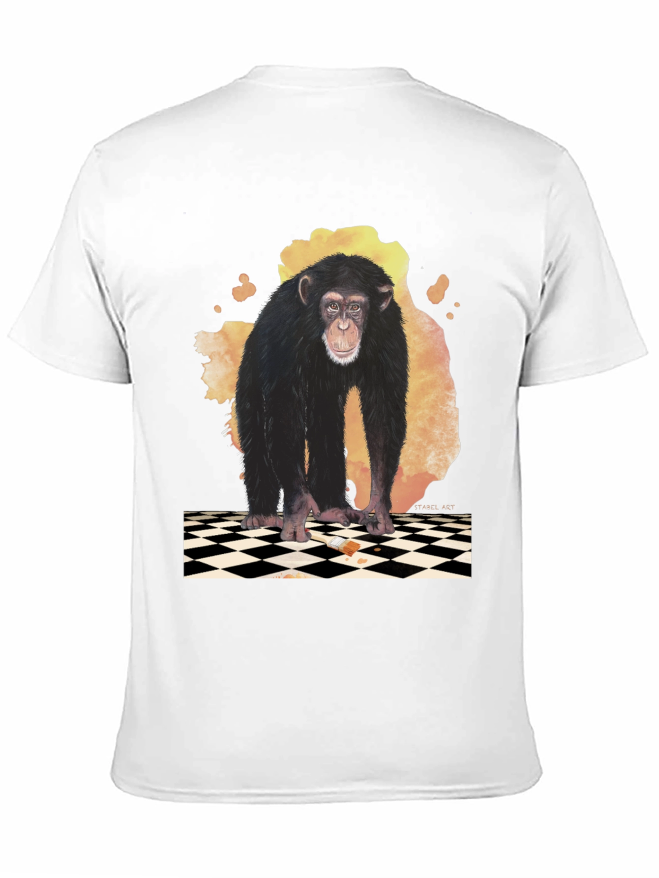 Chimpanzee Graphic Tee - Artistic Design