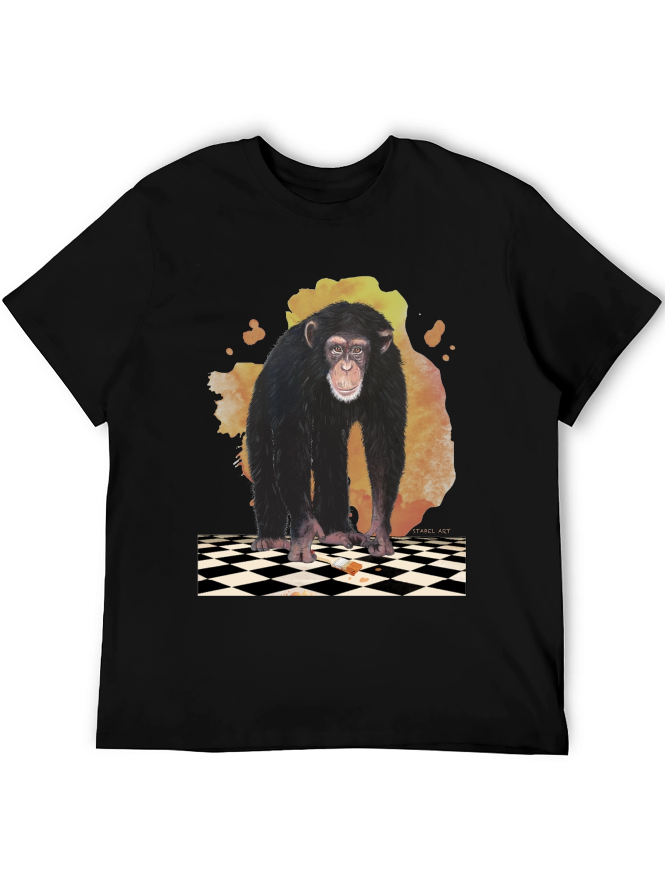 Chimpanzee Graphic Tee - Artistic Design