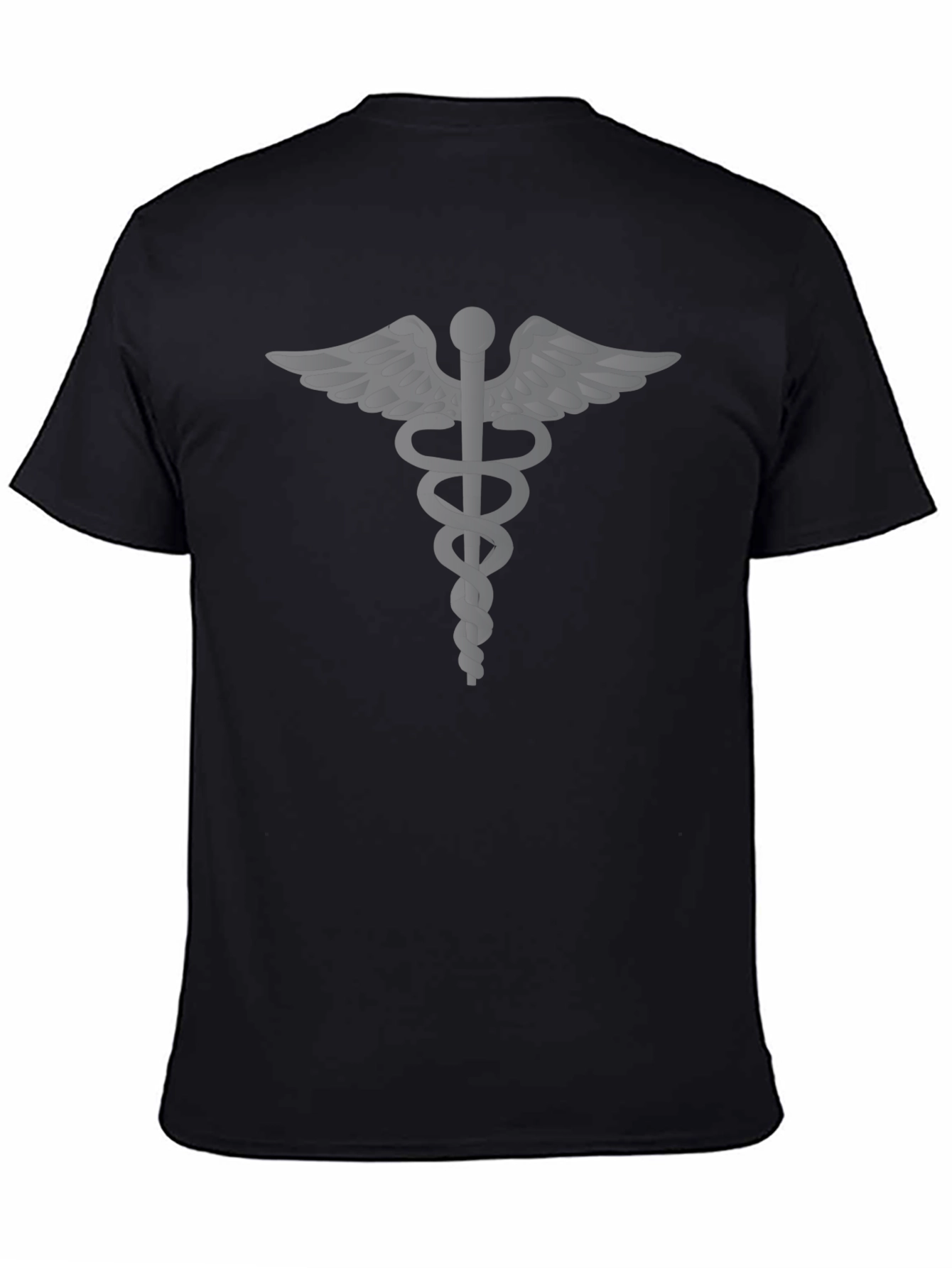 Caduceus Symbol Black T-Shirt