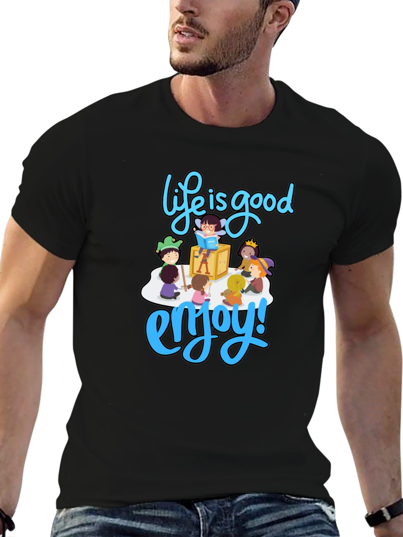 Life is Good T-Shirt - Enjoy Graphic Print