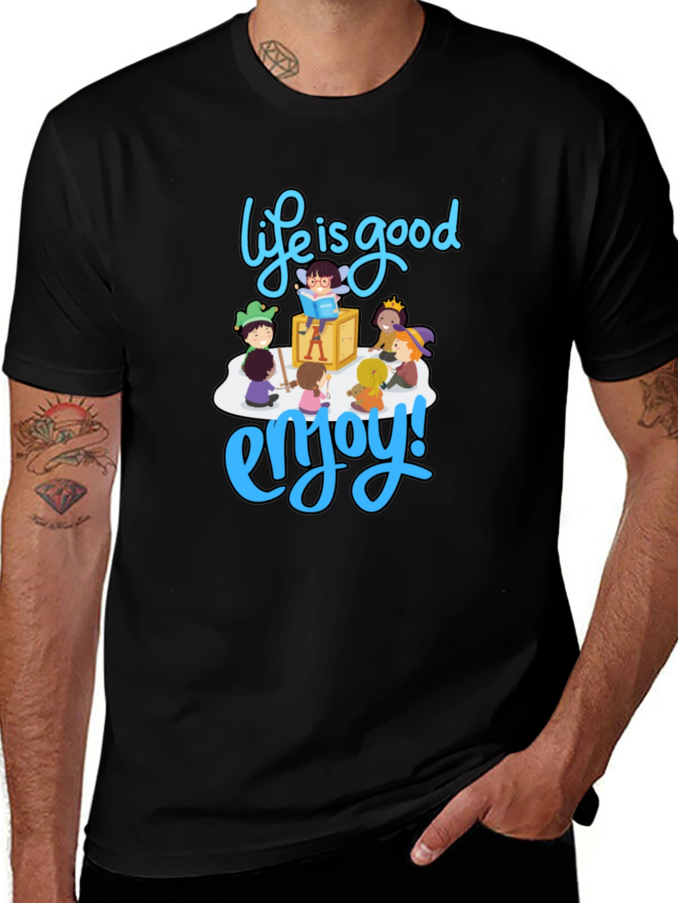 Life is Good T-Shirt - Enjoy Graphic Print
