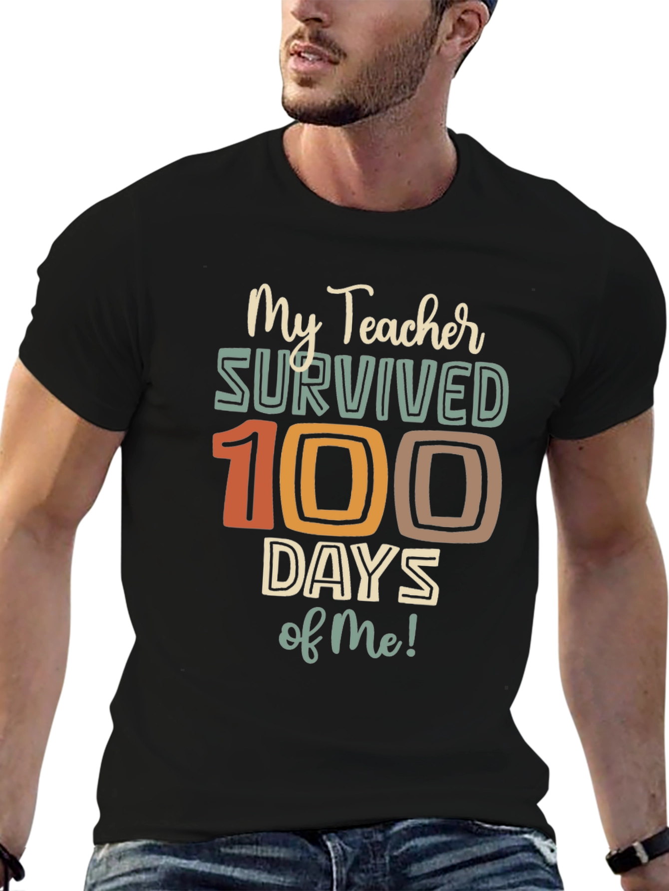 My Teacher Survived 100 Days of Me Graphic Tee