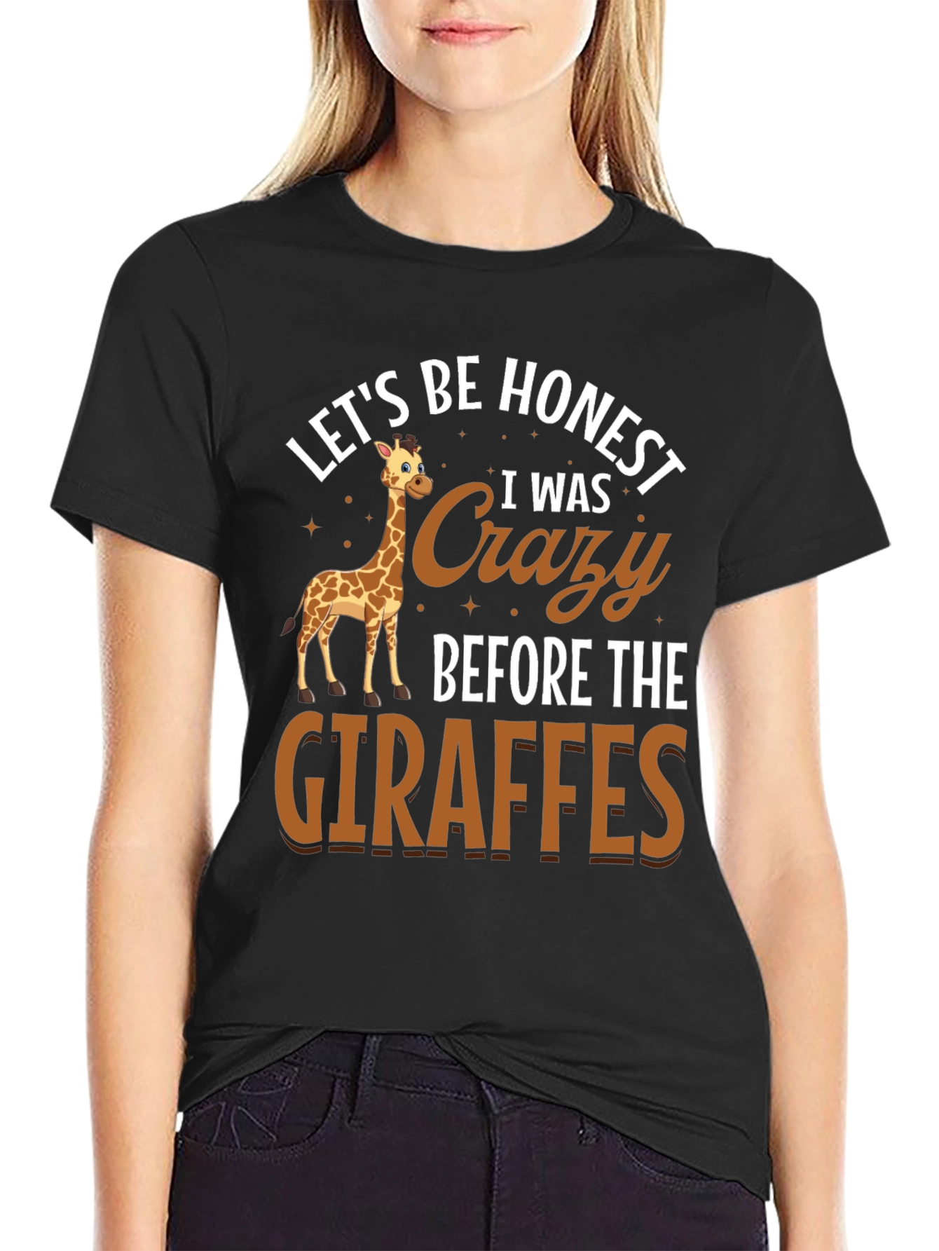 Crazy About Giraffes Tee