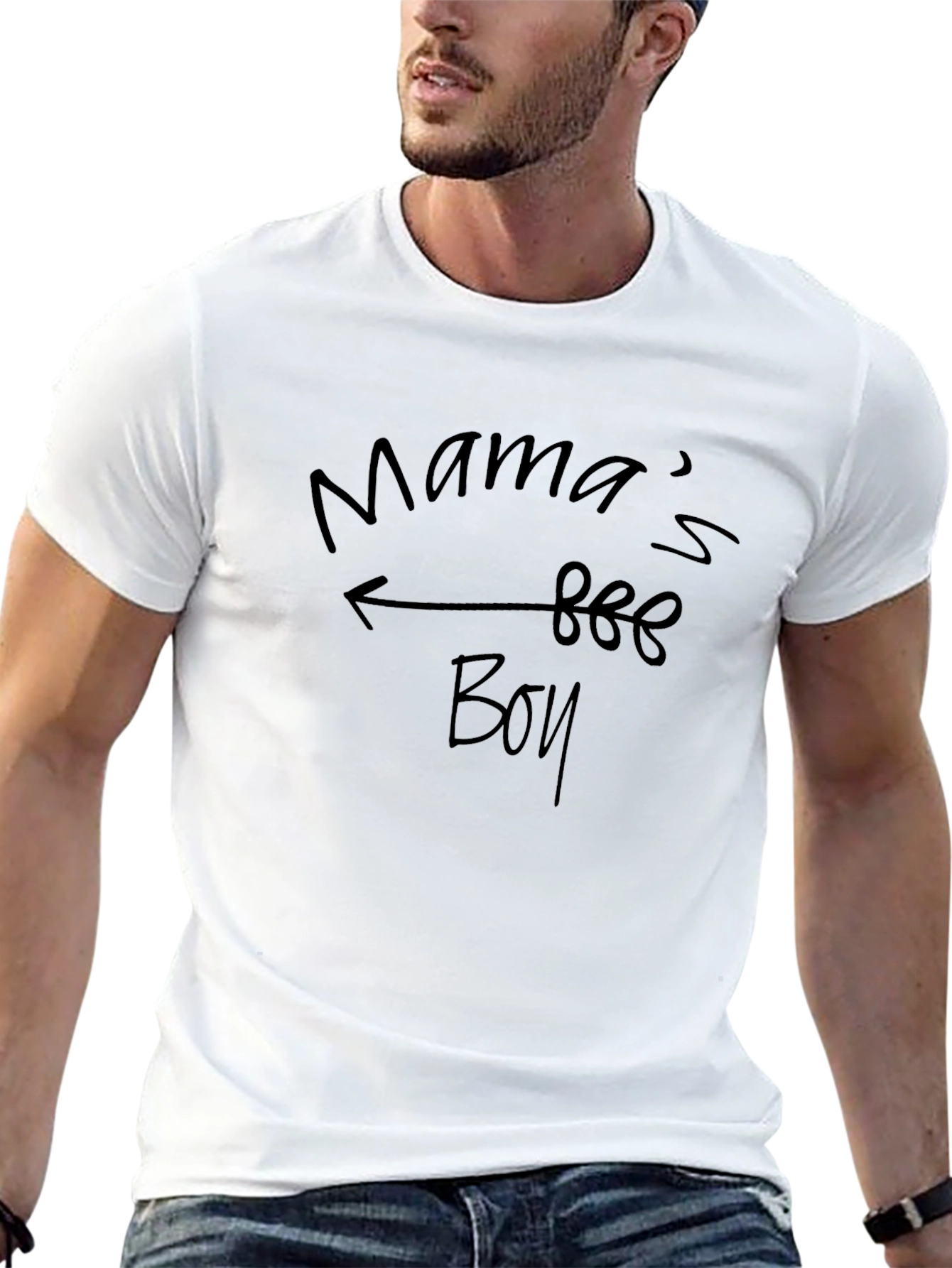 Mamas Boy Graphic Tee - Soft Cotton Comfort