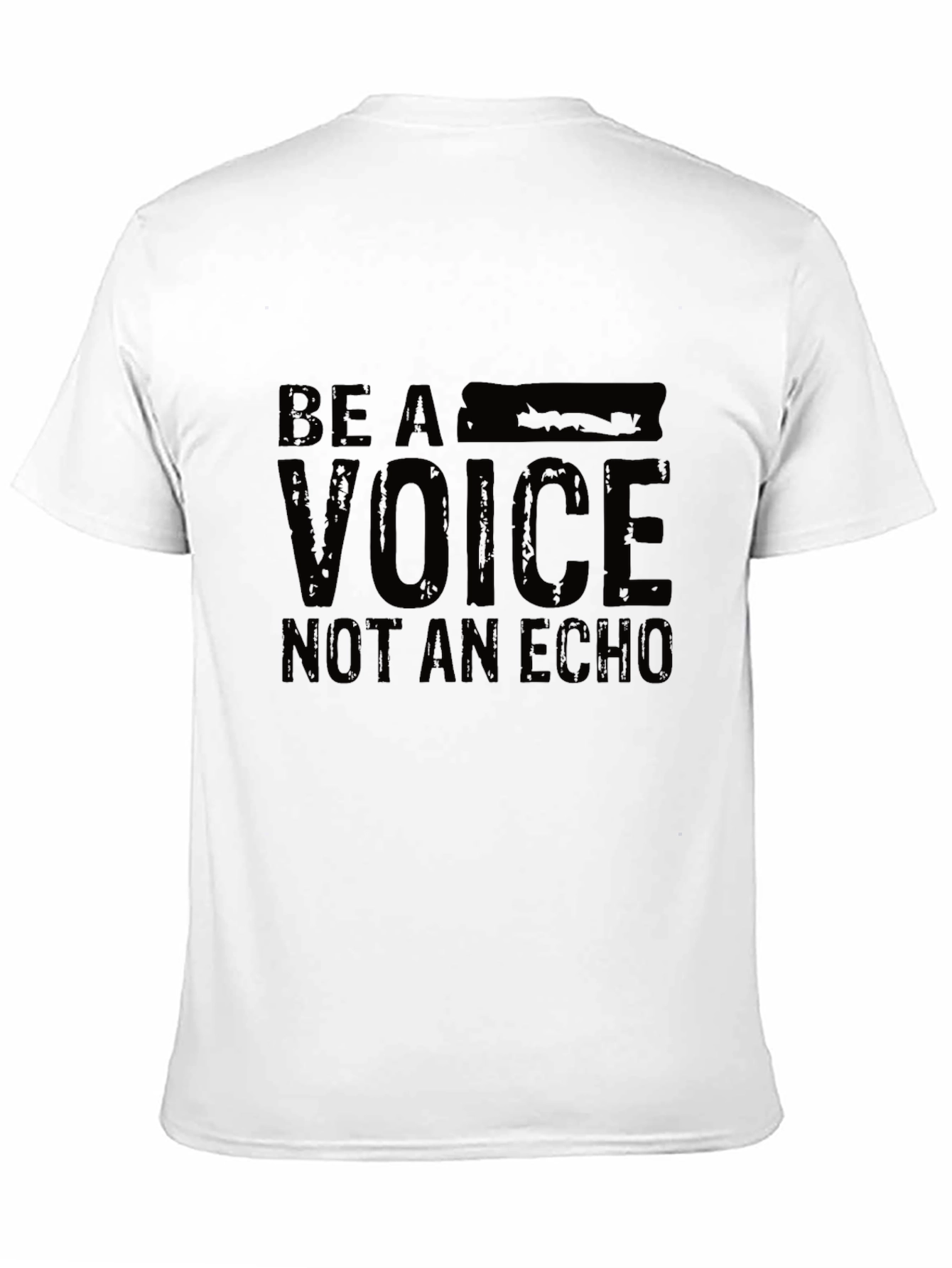 Be A Voice Black Graphic Tee