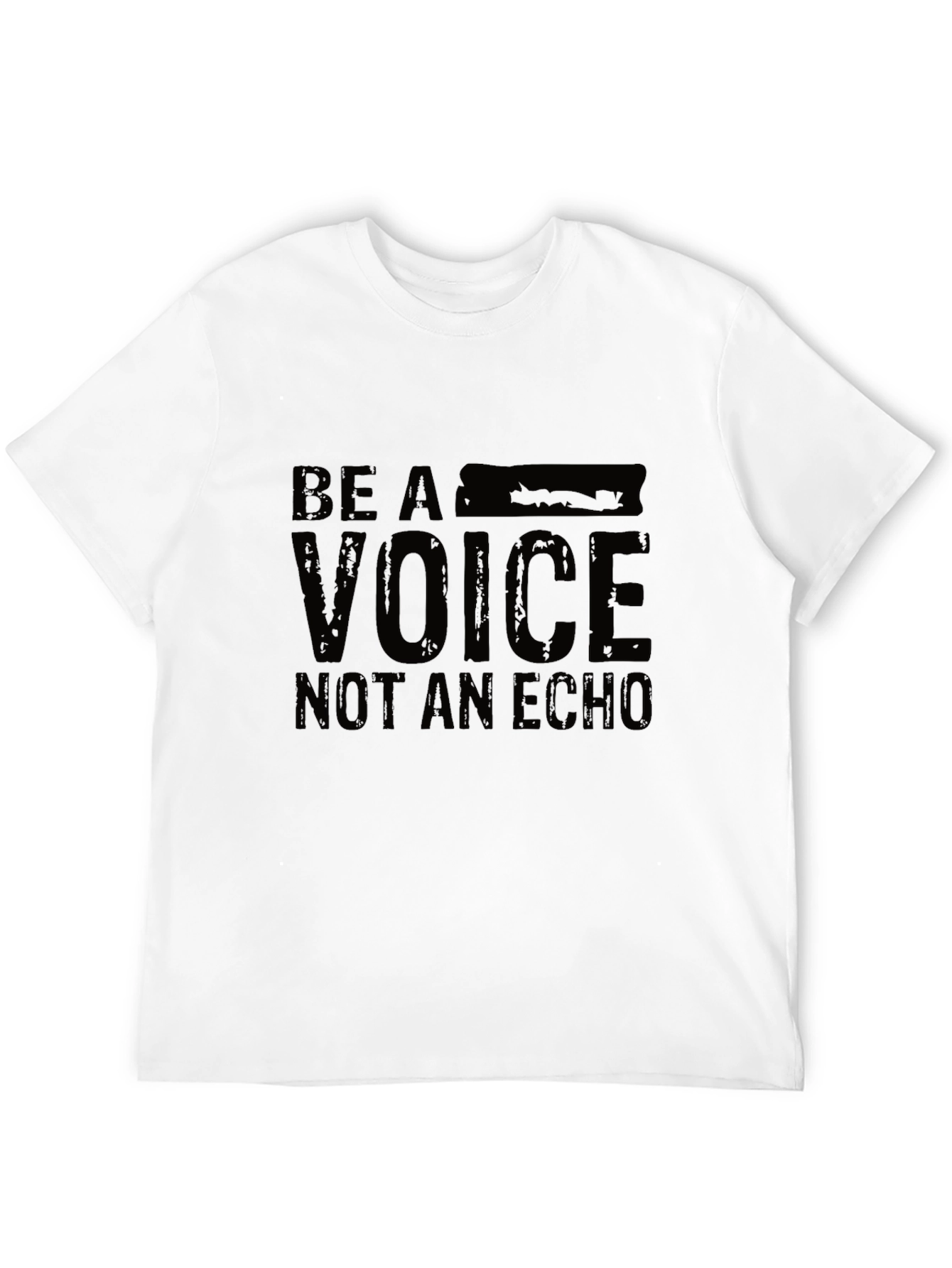 Be A Voice Black Graphic Tee