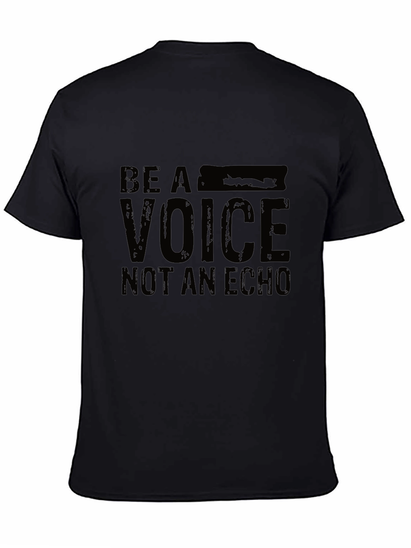 Be A Voice Black Graphic Tee