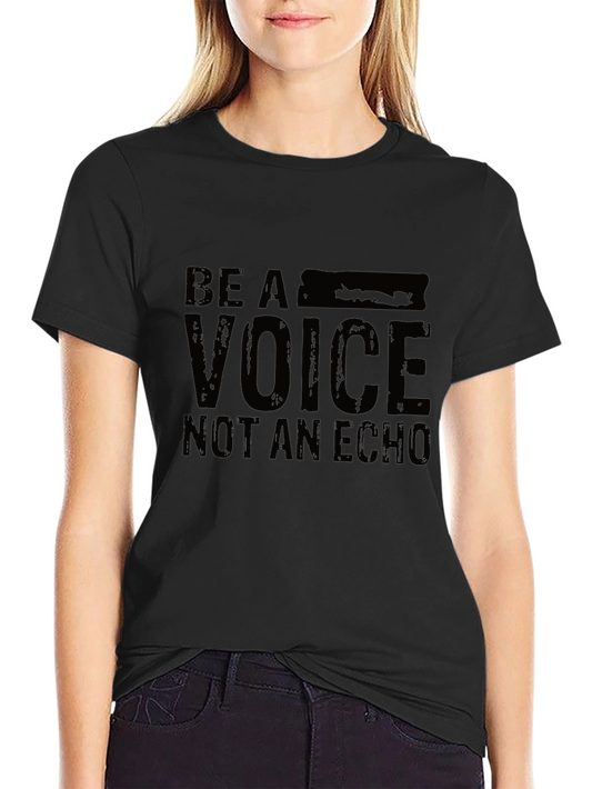 Be A Voice Black Graphic Tee