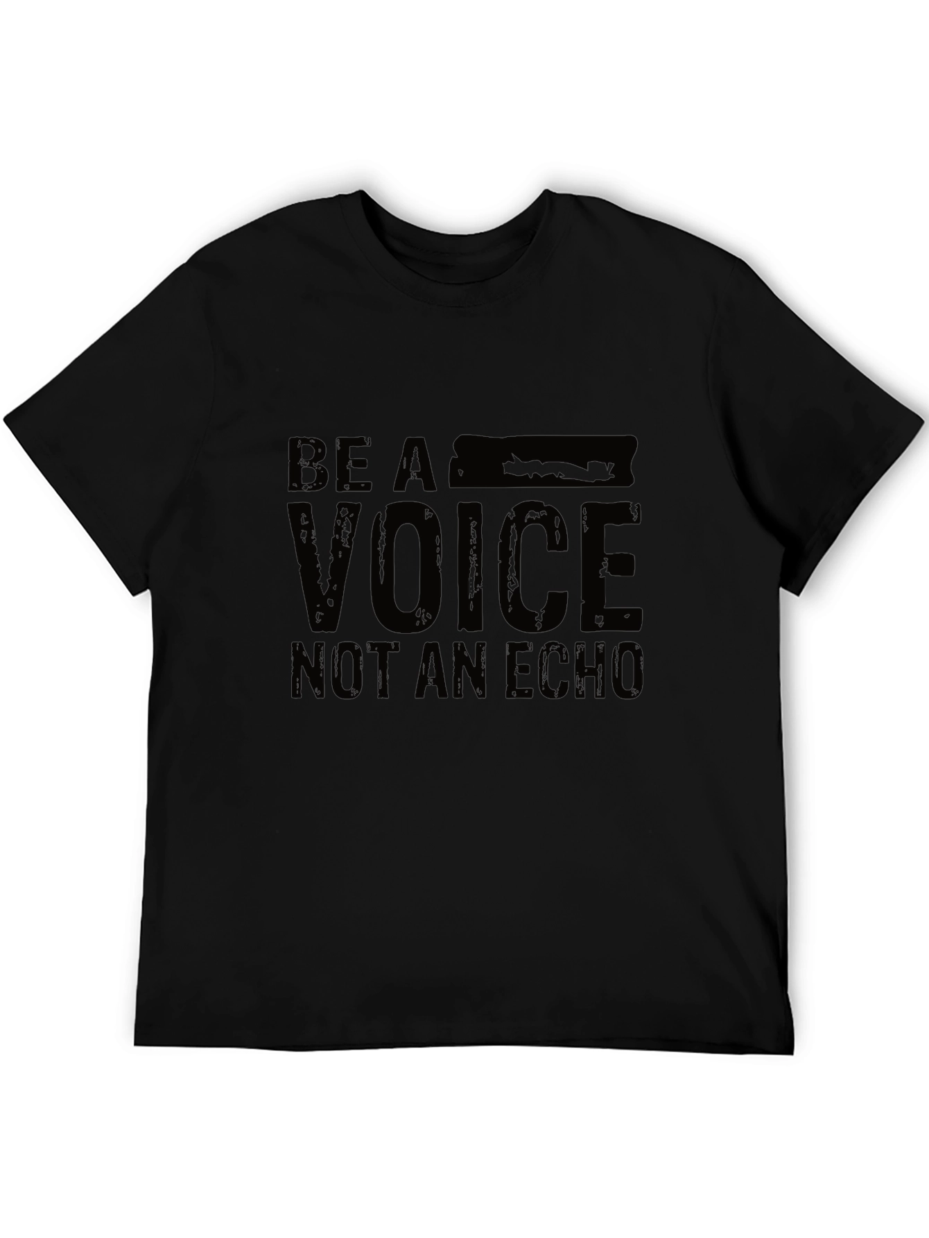 Be A Voice Black Graphic Tee