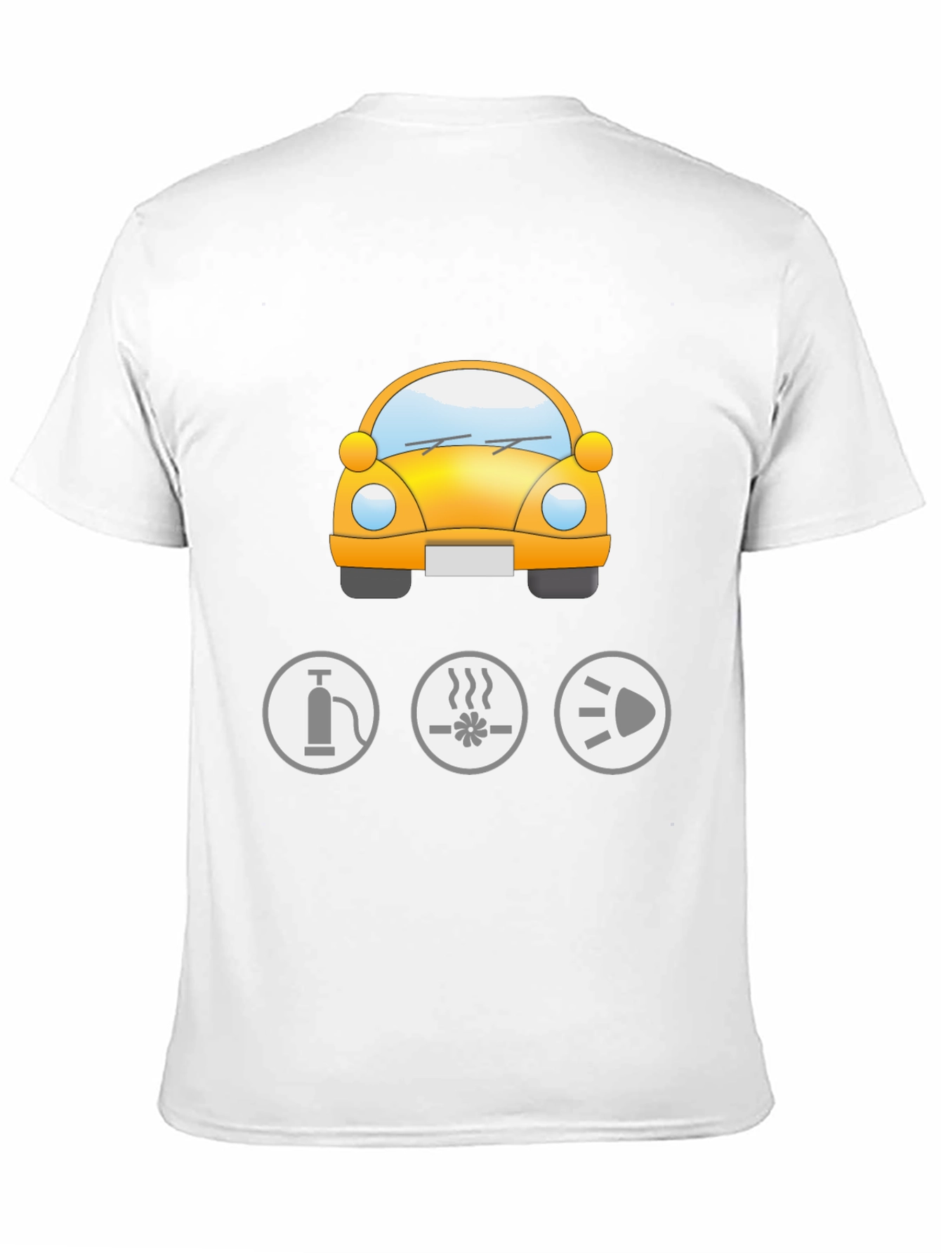 Mens Black Car Graphic Tee