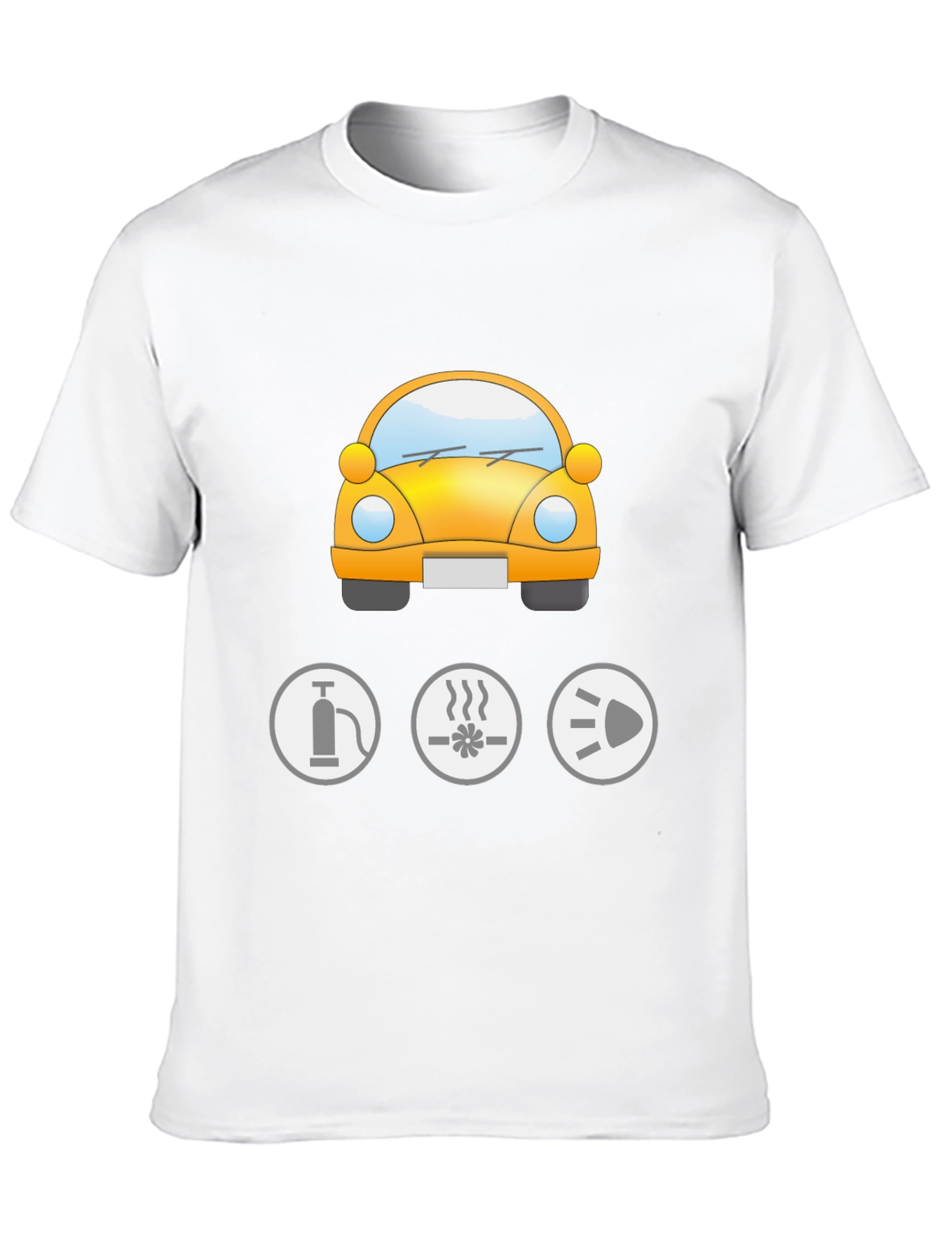 Mens Black Car Graphic Tee