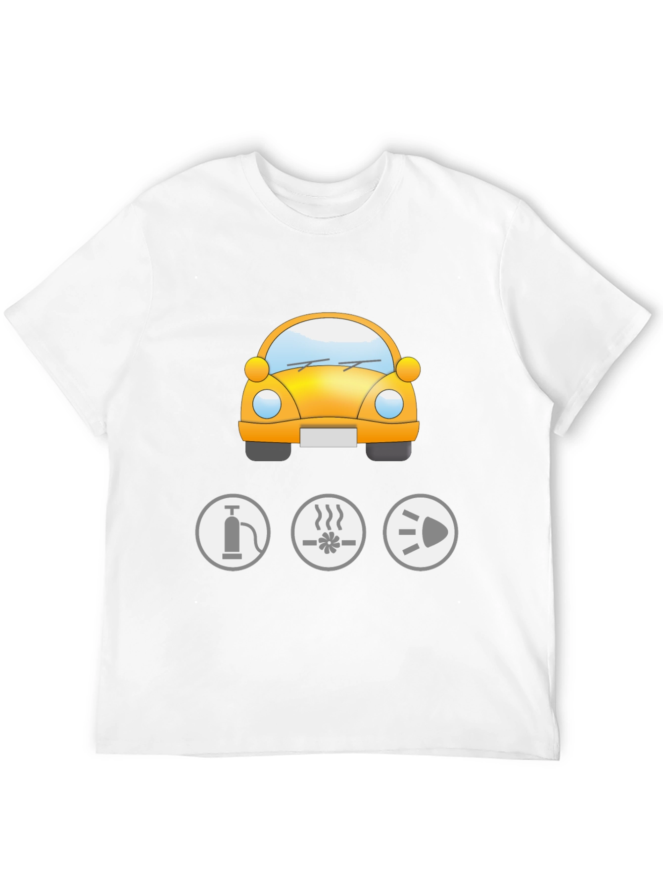Mens Black Car Graphic Tee