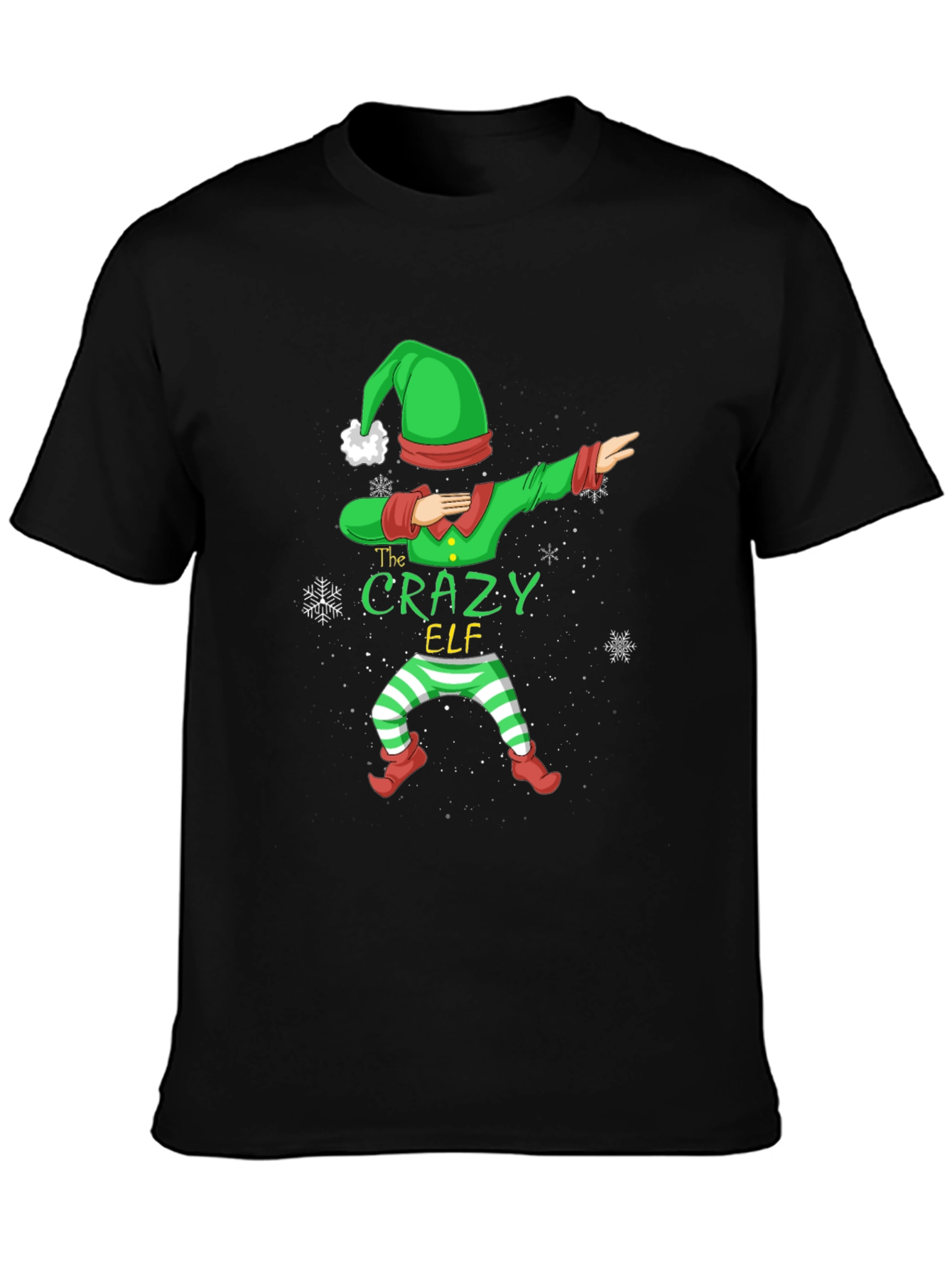 Crazy Elf Dabbing Christmas T-Shirt