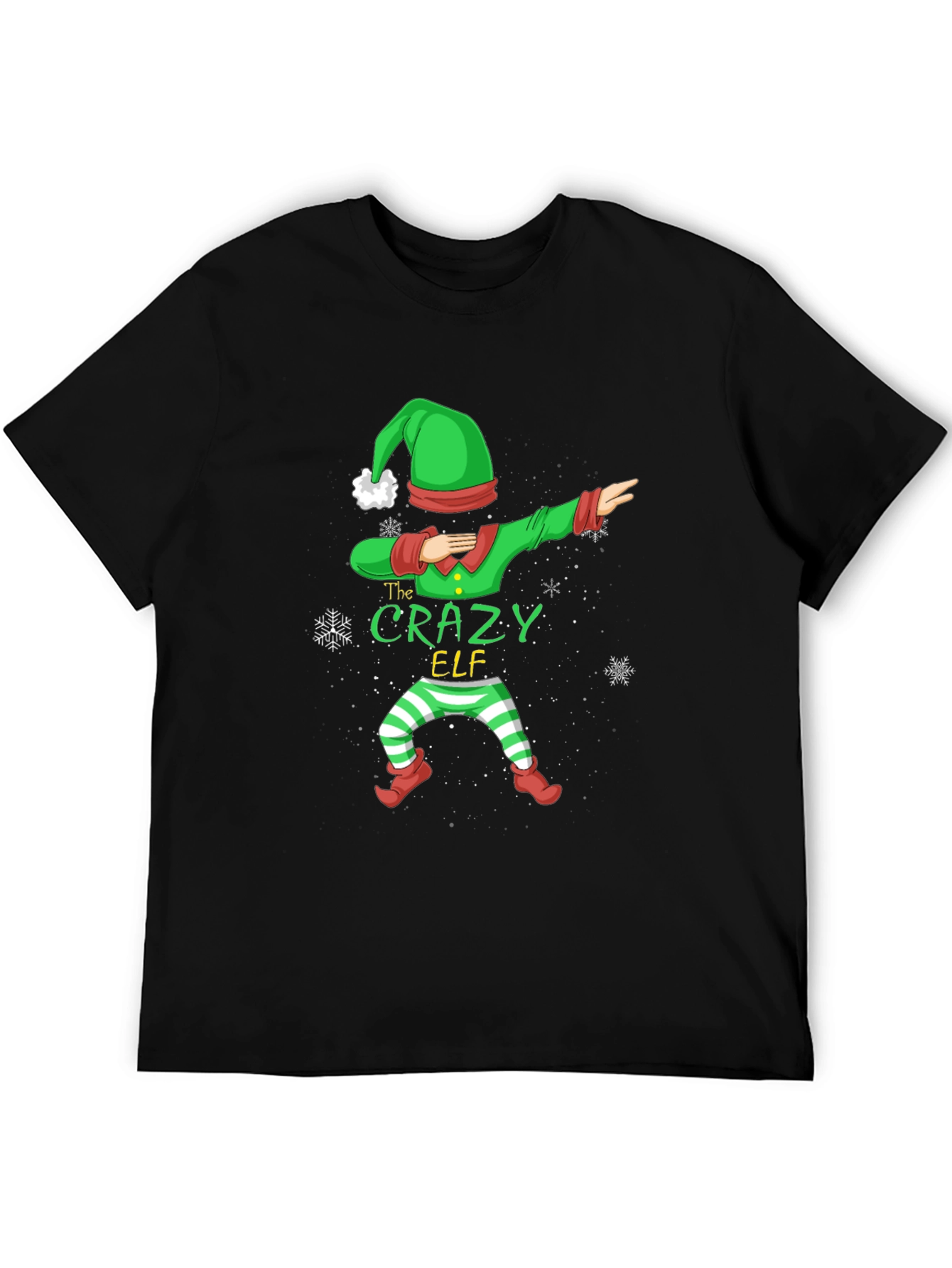 Crazy Elf Dabbing Christmas T-Shirt