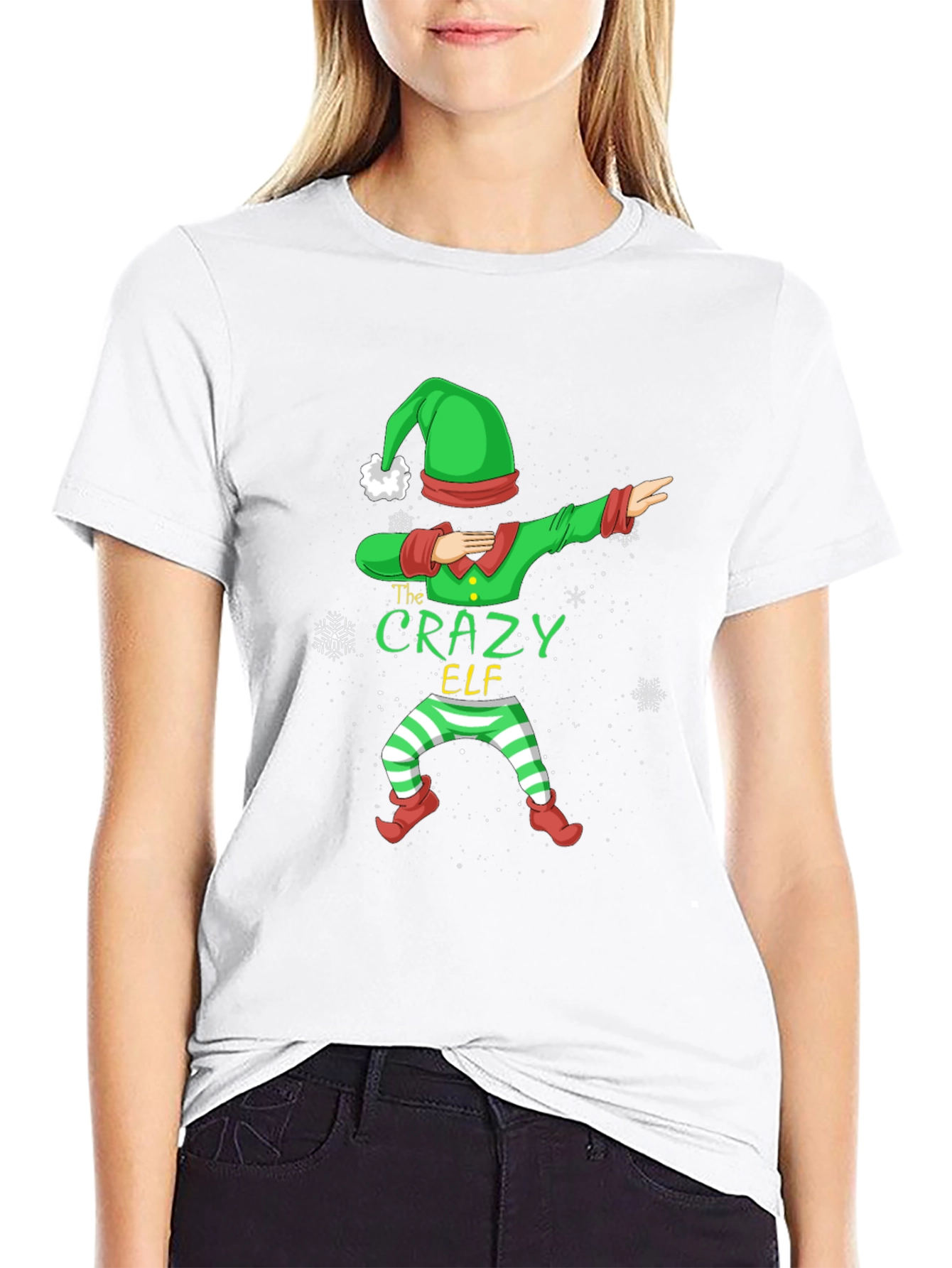 Crazy Elf Dabbing Christmas T-Shirt