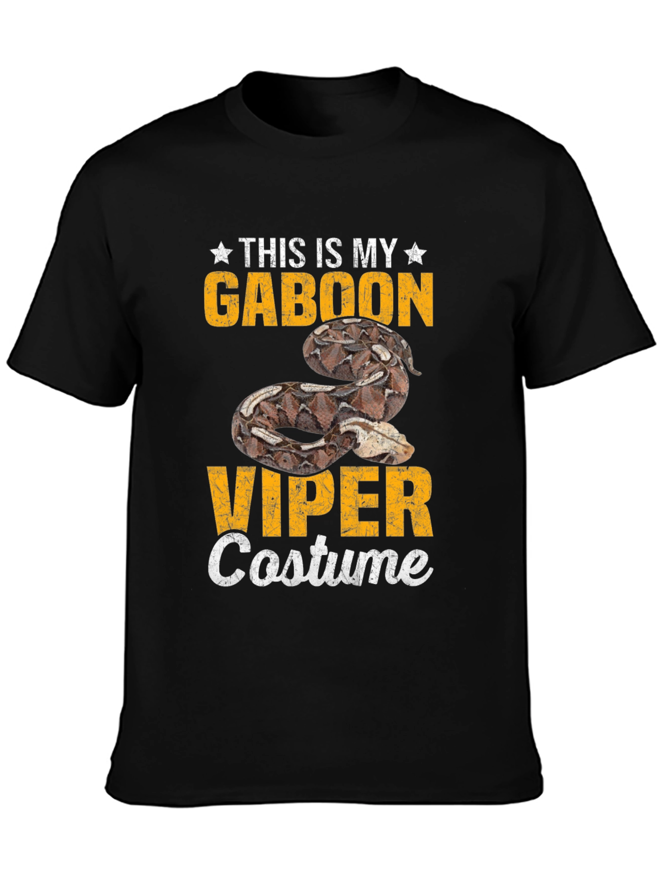 Gaboon Viper Costume T-Shirt - Funny Snake Halloween Tee