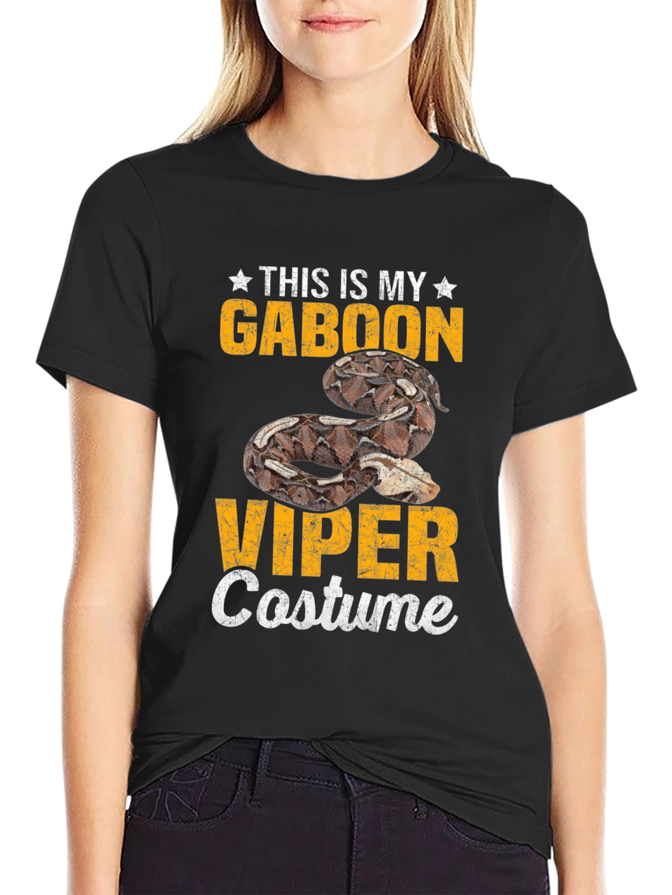 Gaboon Viper Costume T-Shirt - Funny Snake Halloween Tee