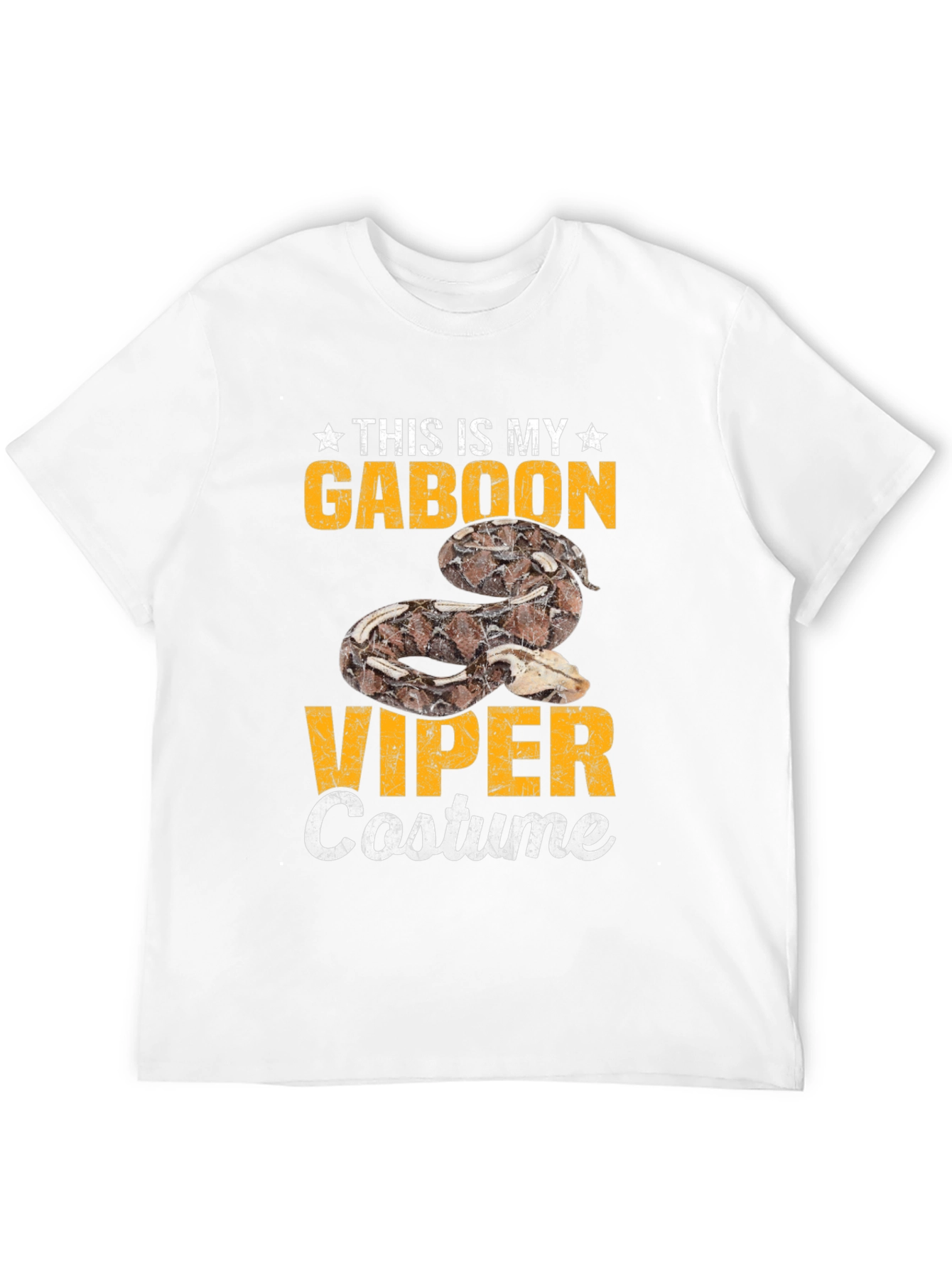 Gaboon Viper Costume T-Shirt - Funny Snake Halloween Tee