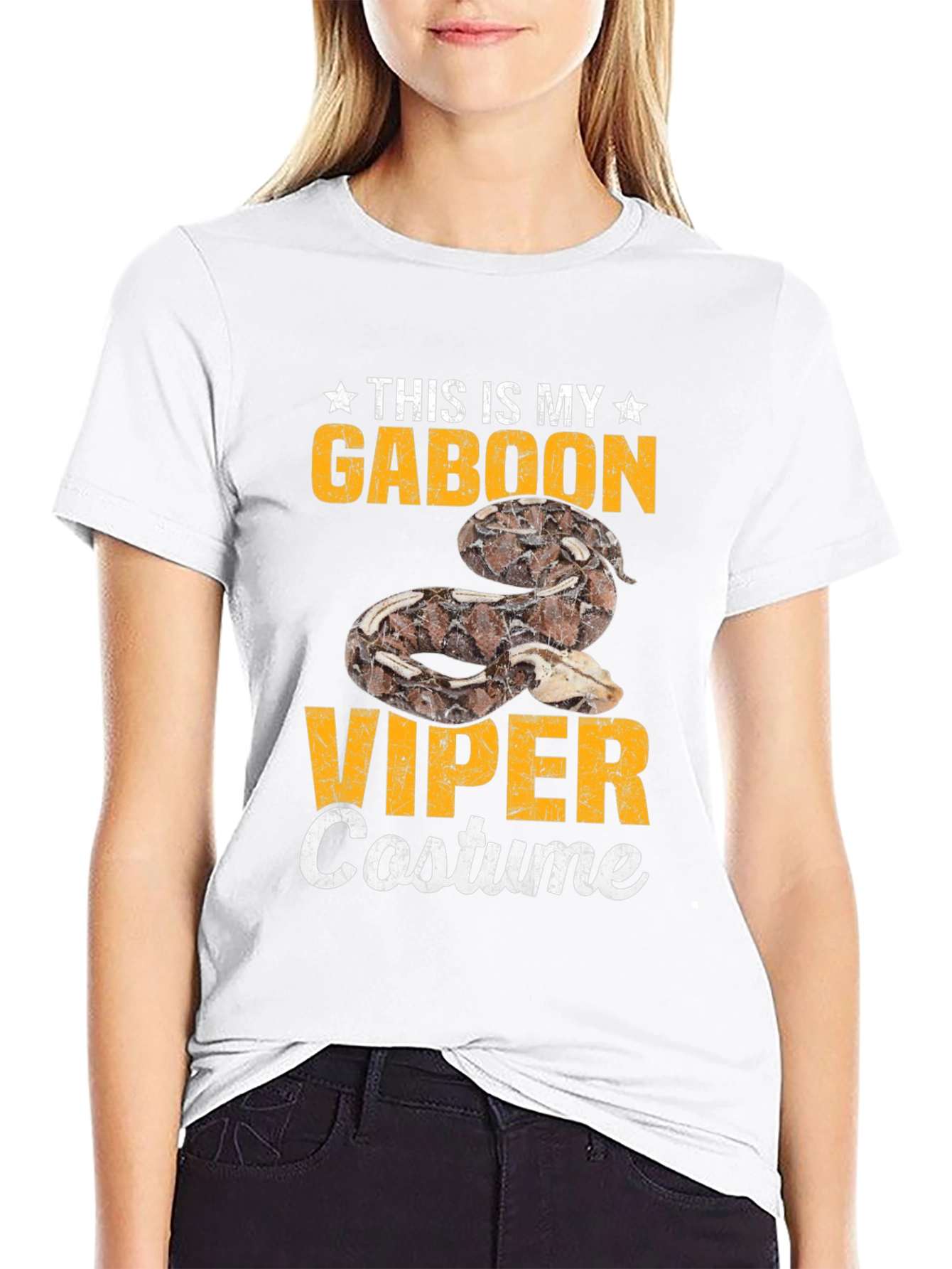 Gaboon Viper Costume T-Shirt - Funny Snake Halloween Tee