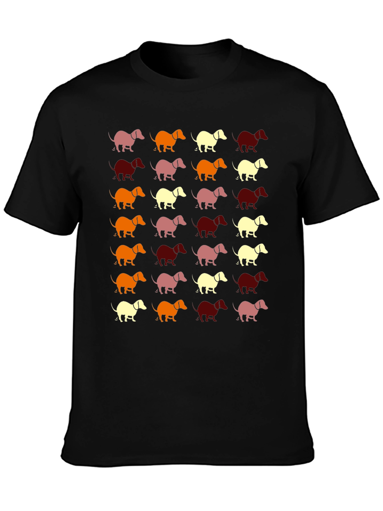 Dachshund Pattern T-Shirt - Unisex Graphic Tee