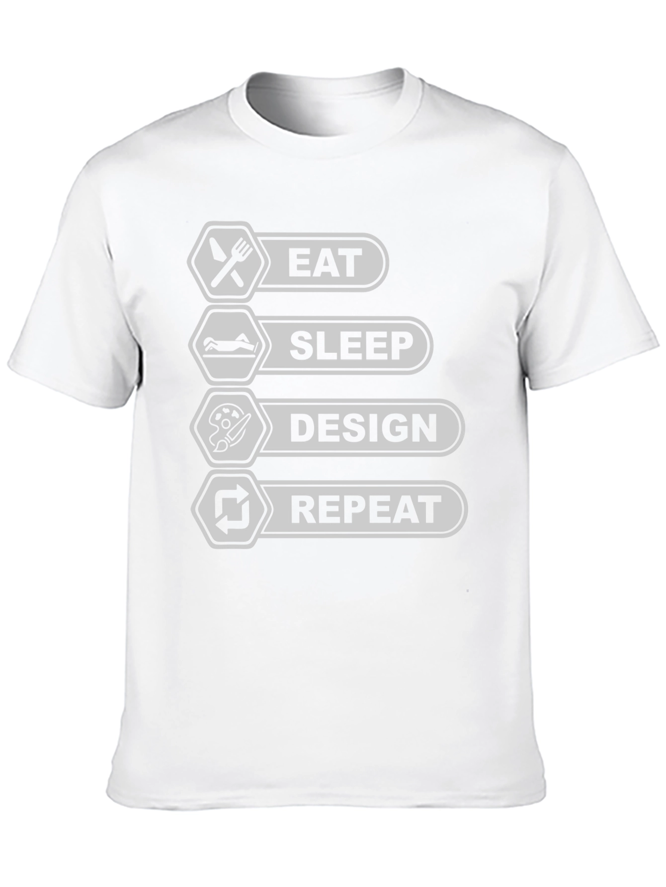 Eat Sleep Design Repeat Black T-Shirt