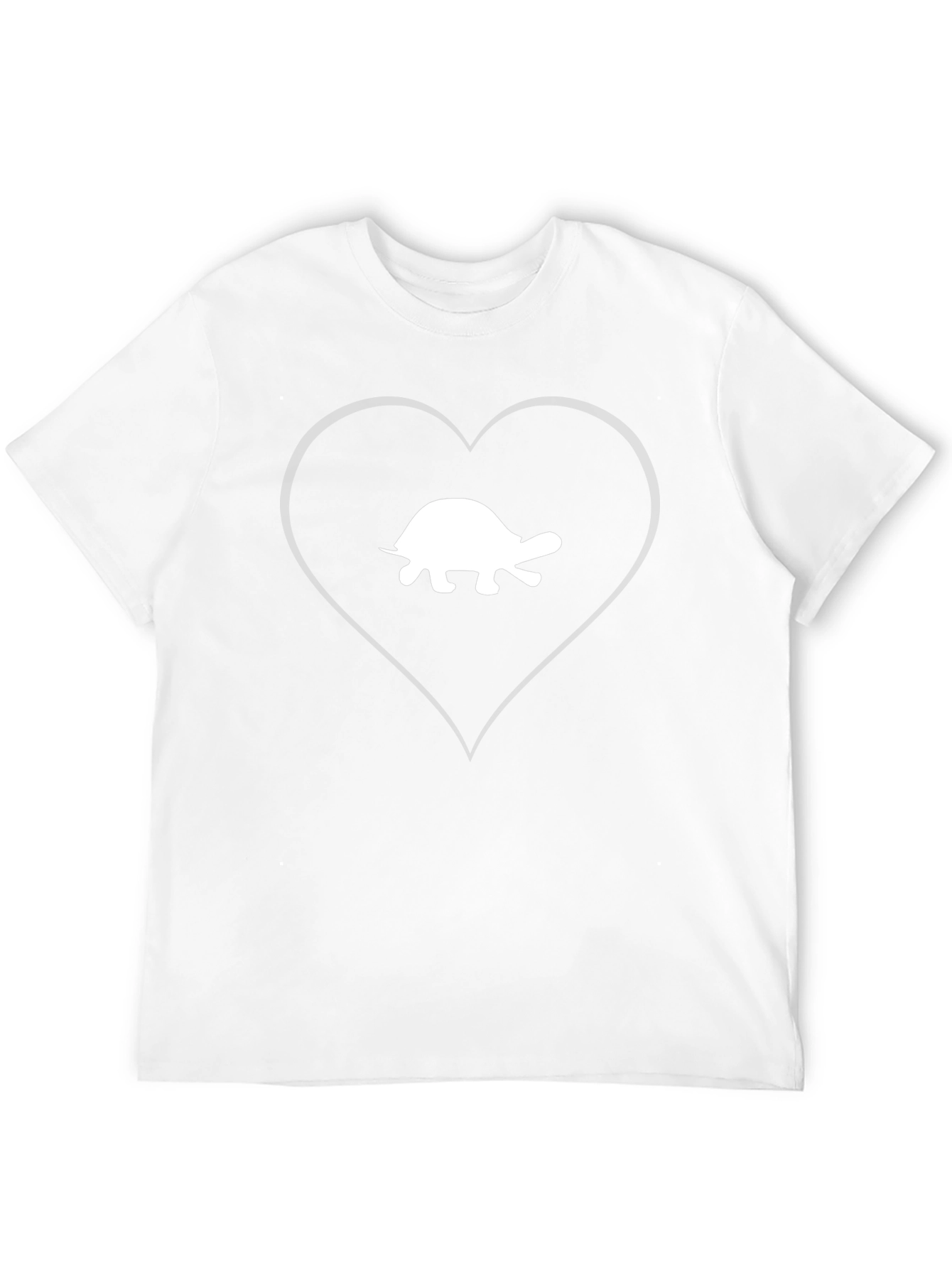 Turtle Heart T-Shirt - Black Cotton Tee