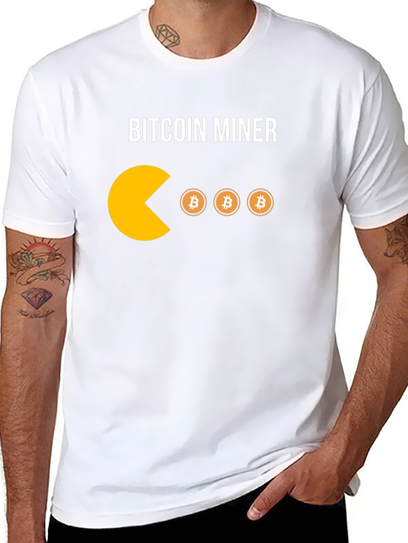 Bitcoin Miner T-Shirt - Crypto Pacman