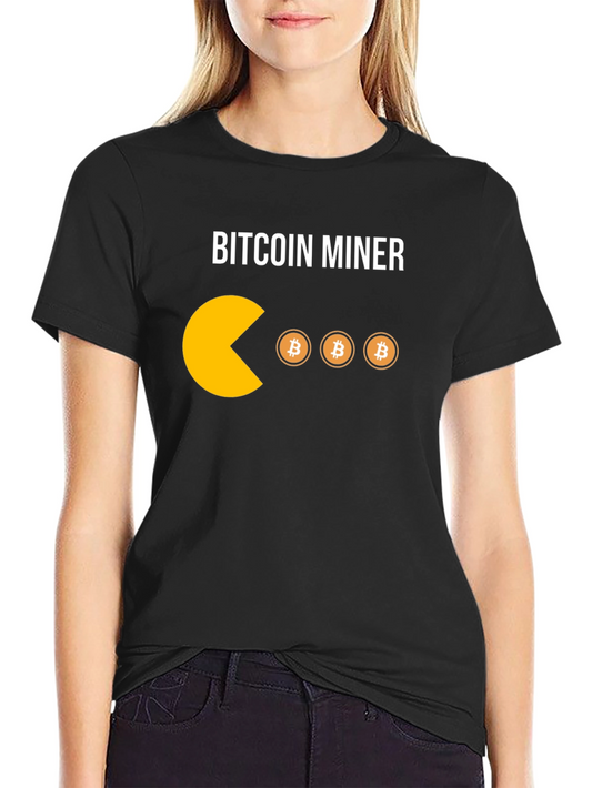 Bitcoin Miner T-Shirt - Crypto Pacman
