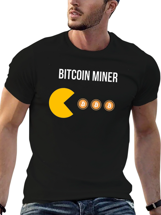 Bitcoin Miner T-Shirt - Crypto Pacman