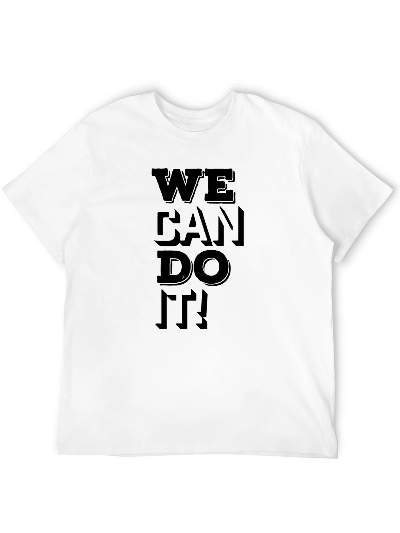 We Can Do It! Black Graphic Tee