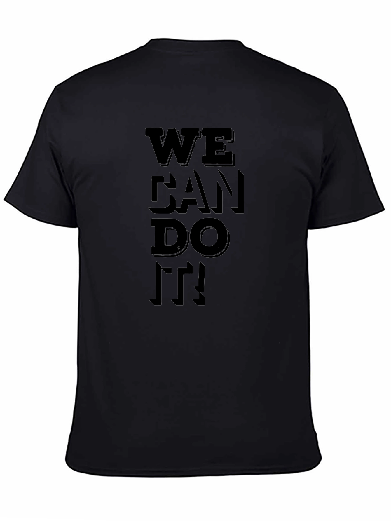 We Can Do It! Black Graphic Tee