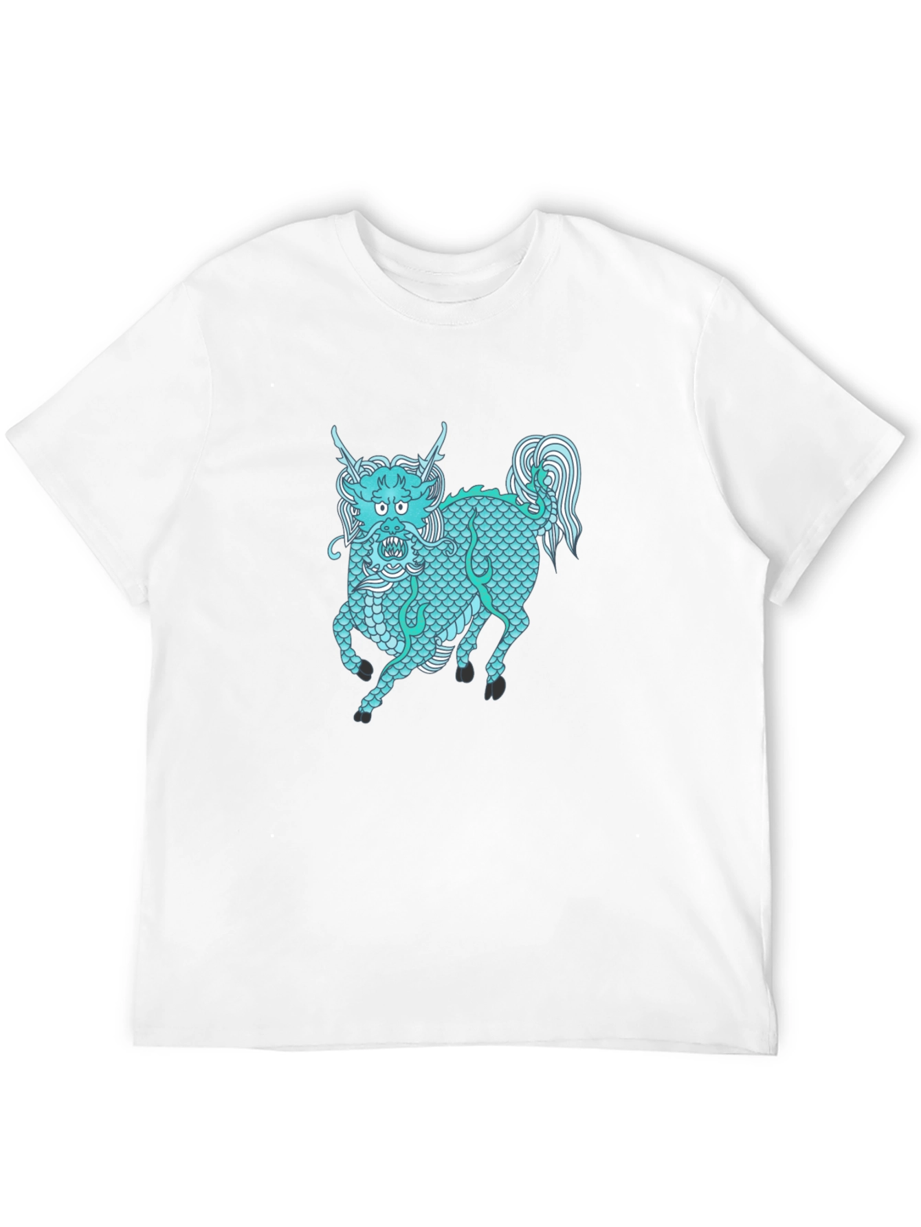 Dragon Horse Graphic Tee - Unisex Black T-Shirt